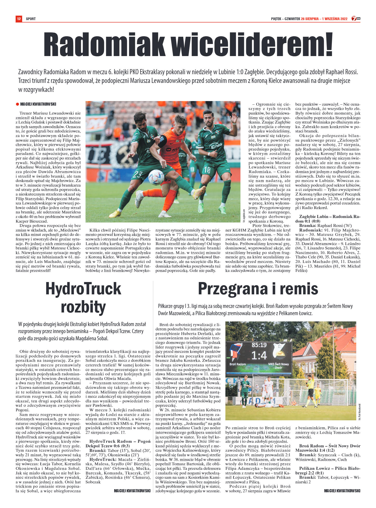 Tygodnik "7 Dni" nr 830 z dn. 26.08.2022 r. - strona 12