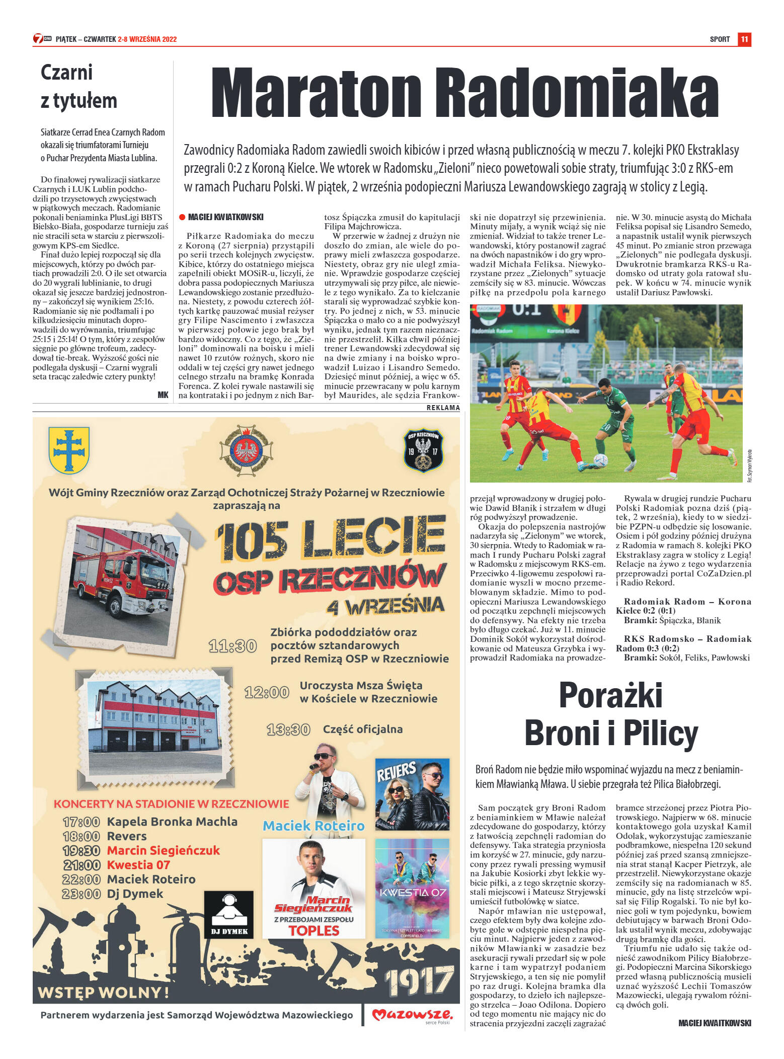 Tygodnik "7 Dni" nr 831 z dn. 02.09.2022 r. - strona 11