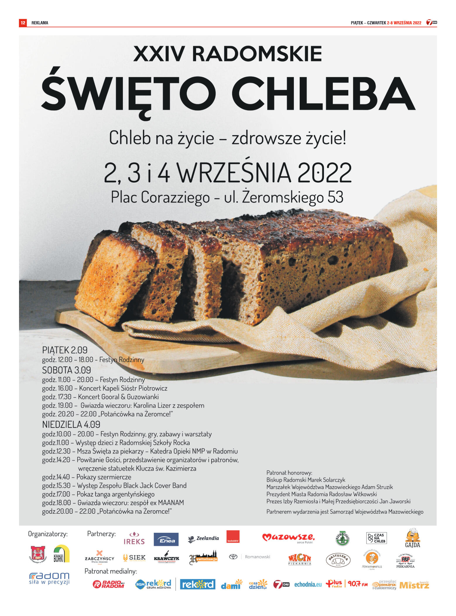 Tygodnik "7 Dni" nr 831 z dn. 02.09.2022 r. - strona 12