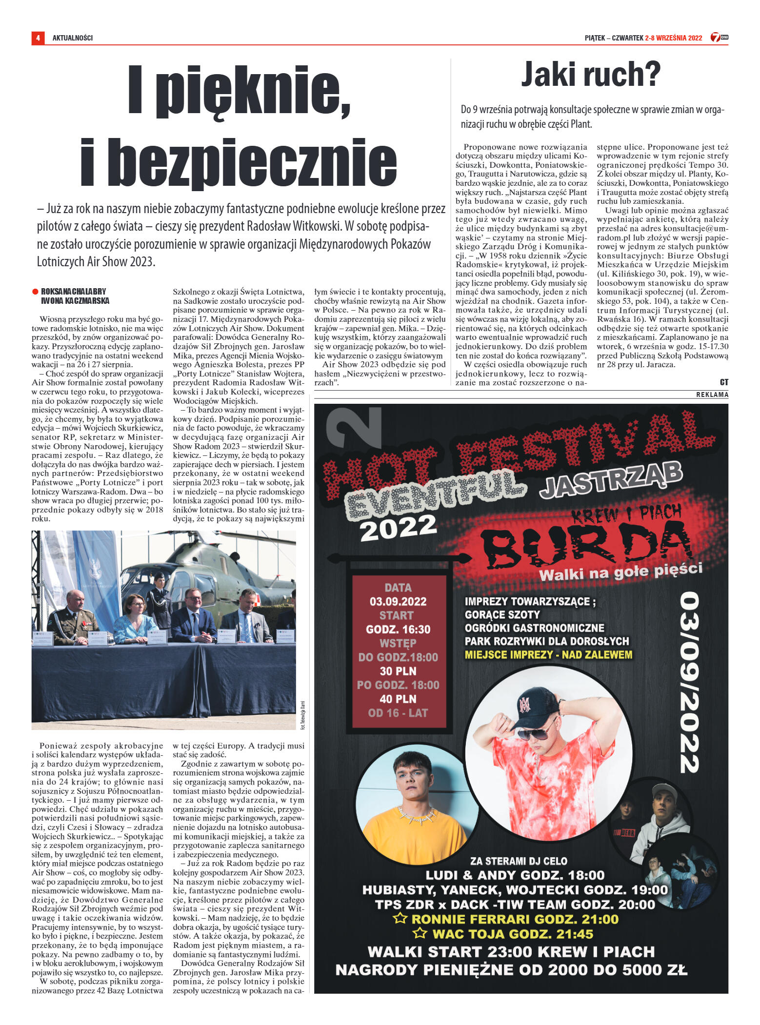 Tygodnik "7 Dni" nr 831 z dn. 02.09.2022 r. - strona 4