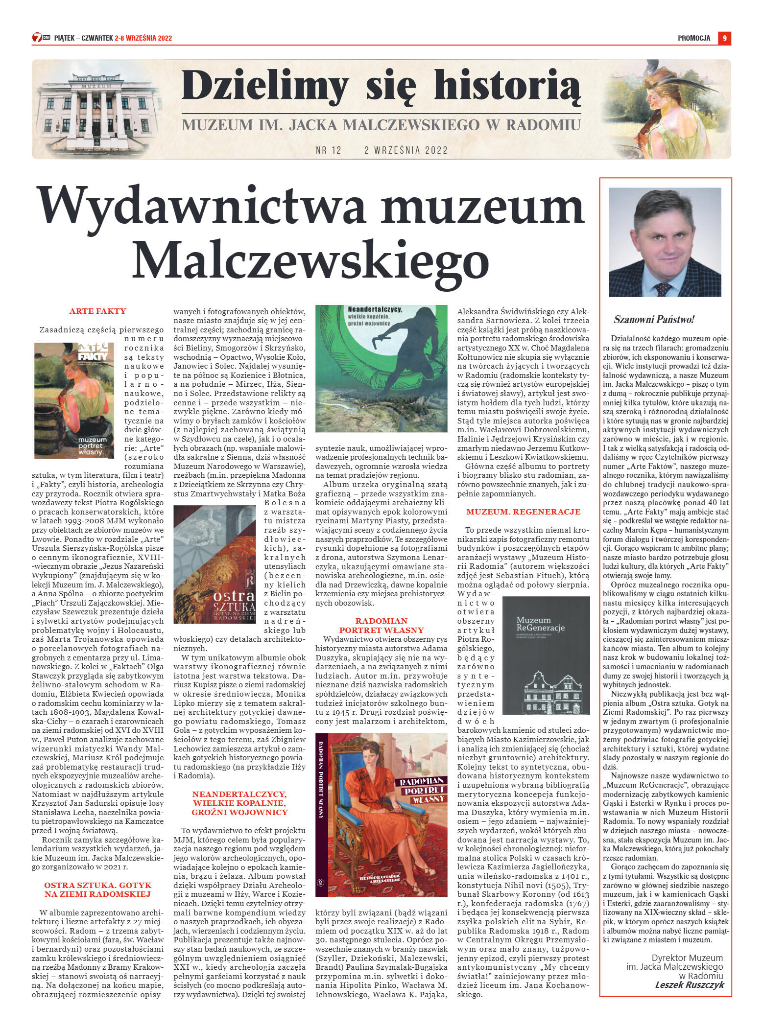 Tygodnik "7 Dni" nr 831 z dn. 02.09.2022 r. - strona 9