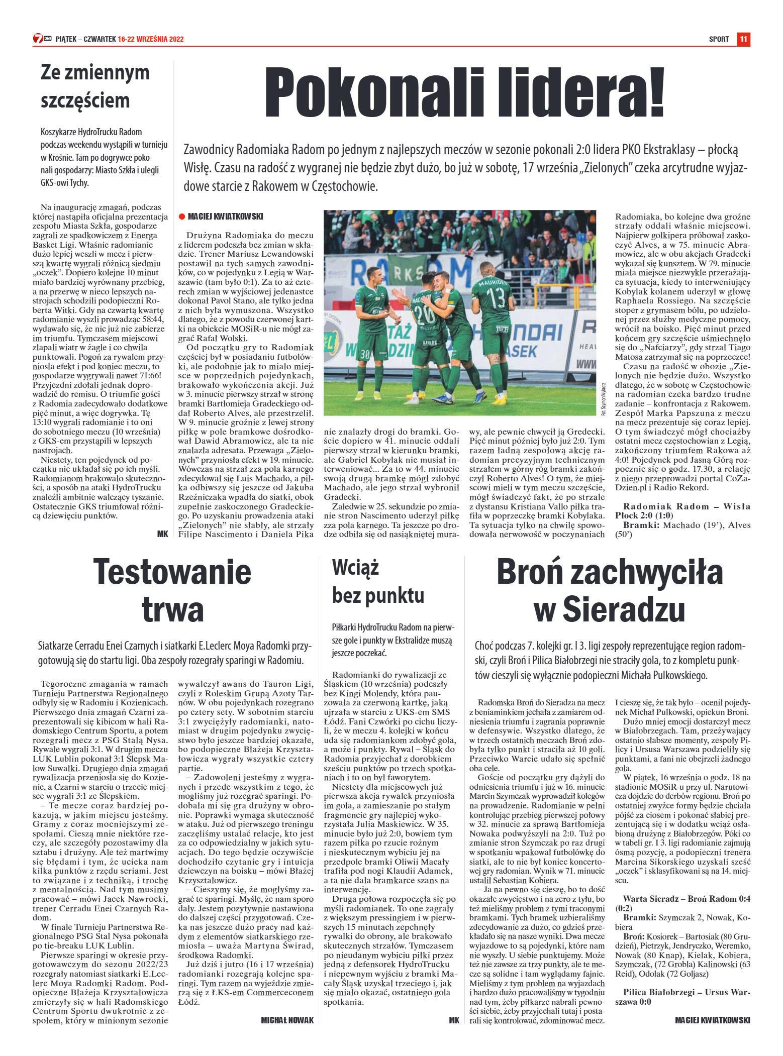 Tygodnik "7 Dni" nr 833 z dn. 16.09.2022 r. - strona 11