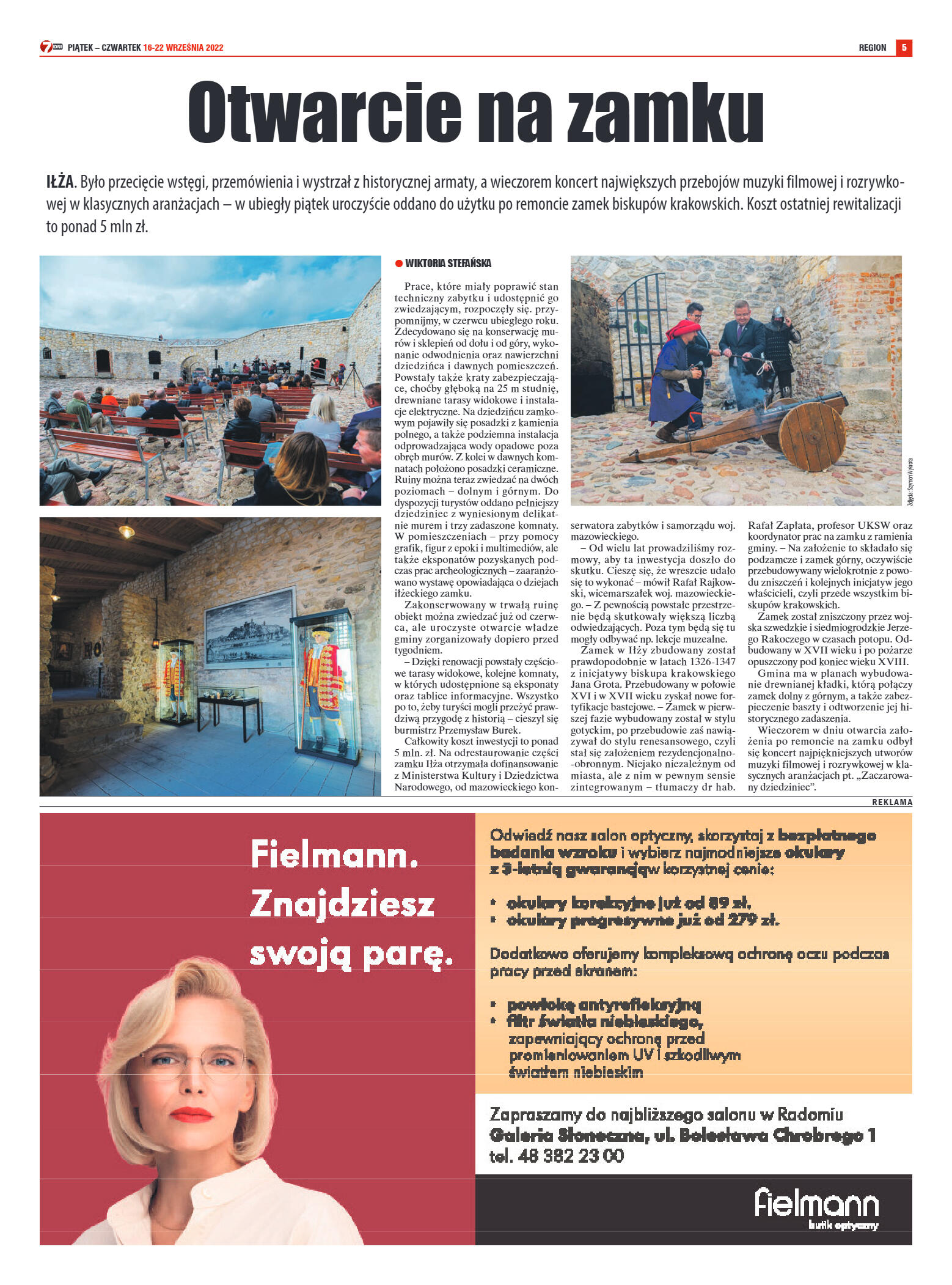 Tygodnik "7 Dni" nr 833 z dn. 16.09.2022 r. - strona 5