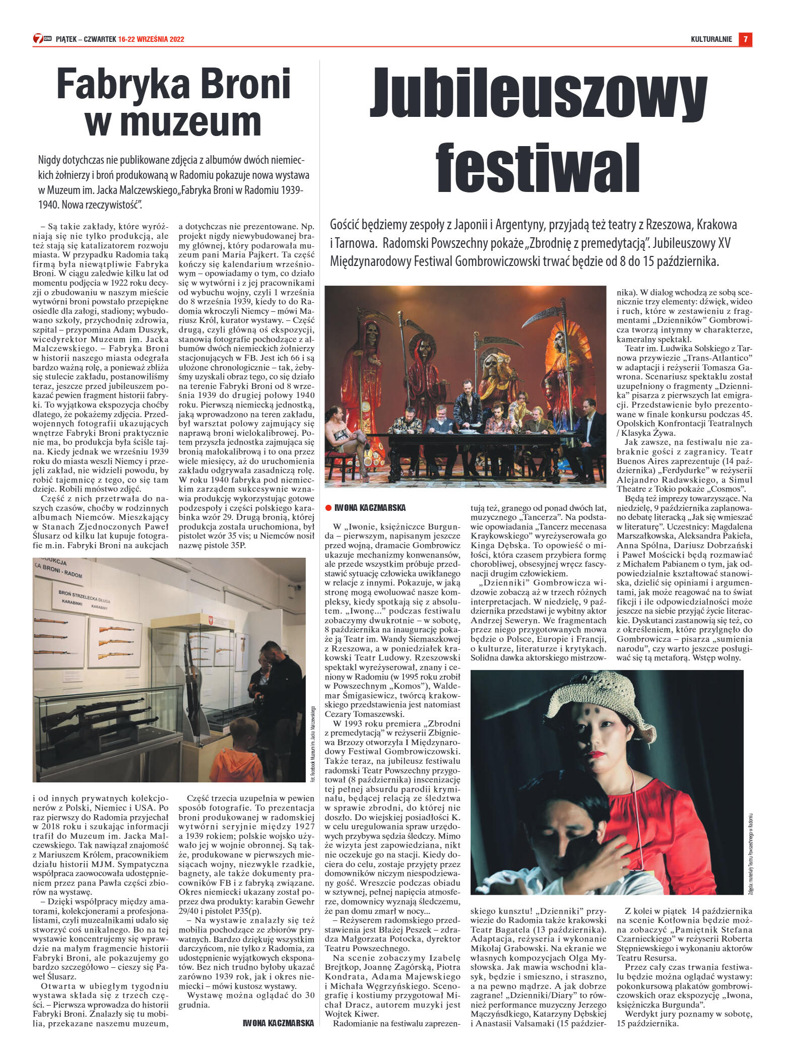 Tygodnik "7 Dni" nr 833 z dn. 16.09.2022 r. - strona 7