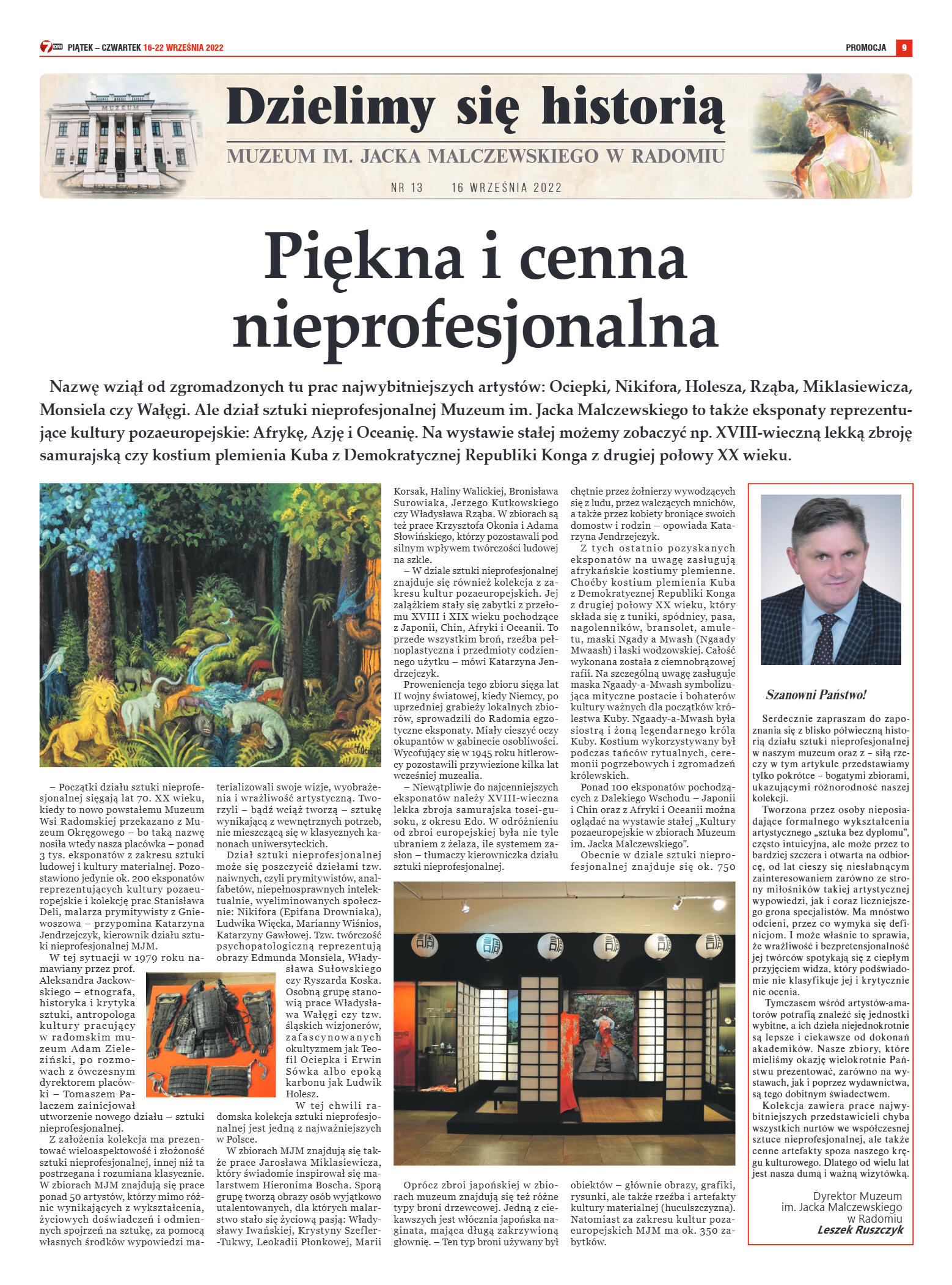 Tygodnik "7 Dni" nr 833 z dn. 16.09.2022 r. - strona 9