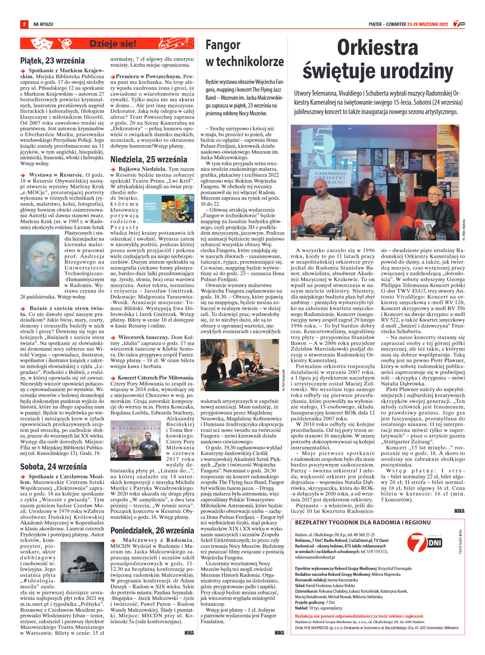 Tygodnik "7 Dni" nr 834 z dn. 23.09.2022 r. - strona 2