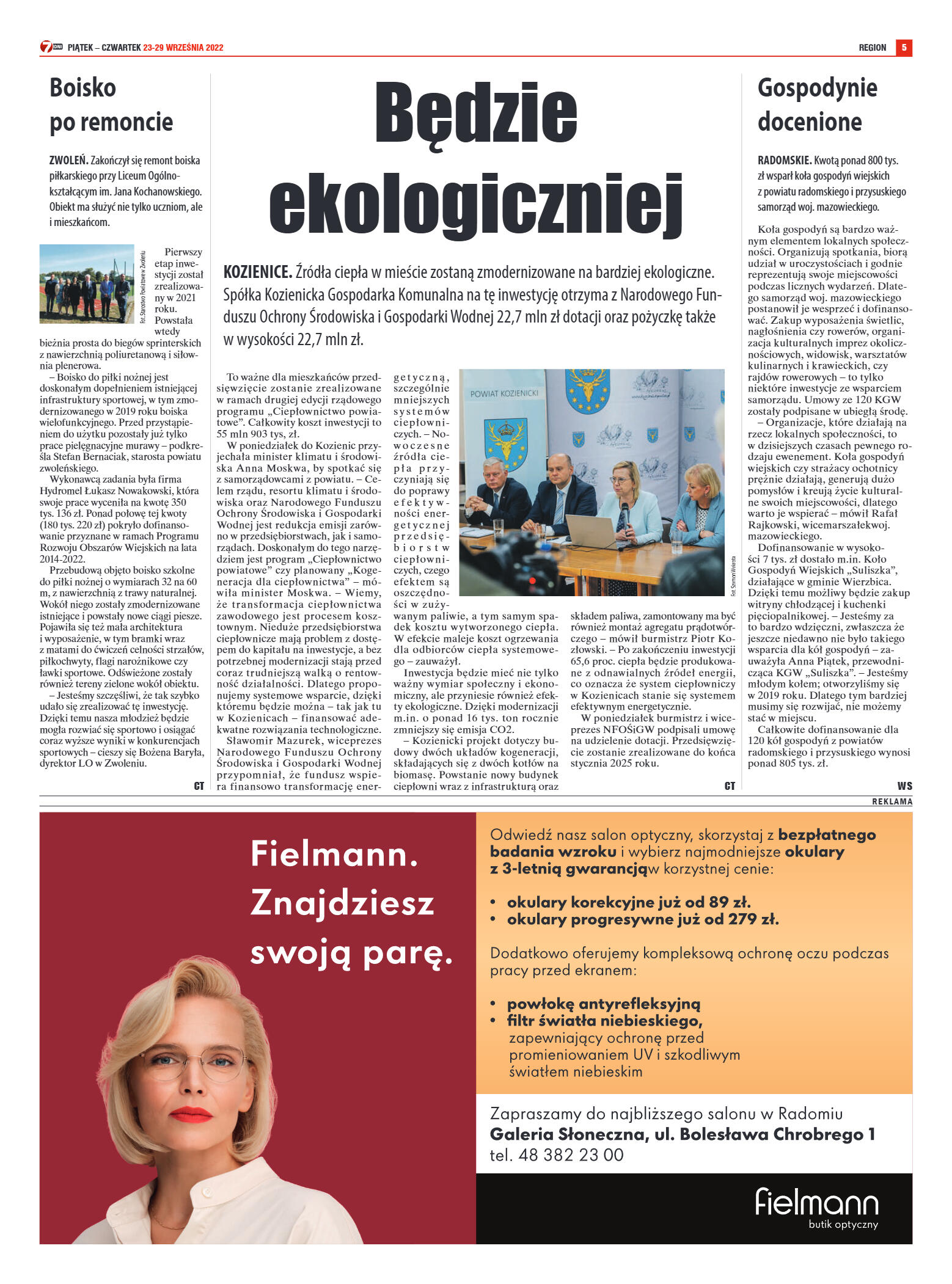 Tygodnik "7 Dni" nr 834 z dn. 23.09.2022 r. - strona 5