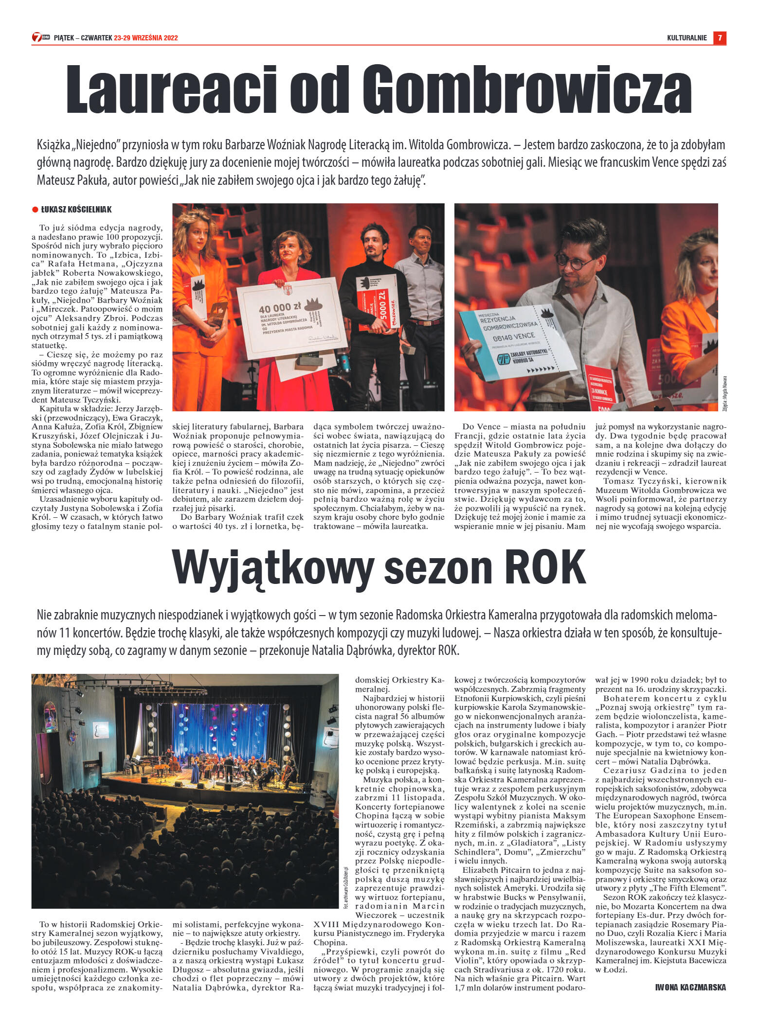 Tygodnik "7 Dni" nr 834 z dn. 23.09.2022 r. - strona 7