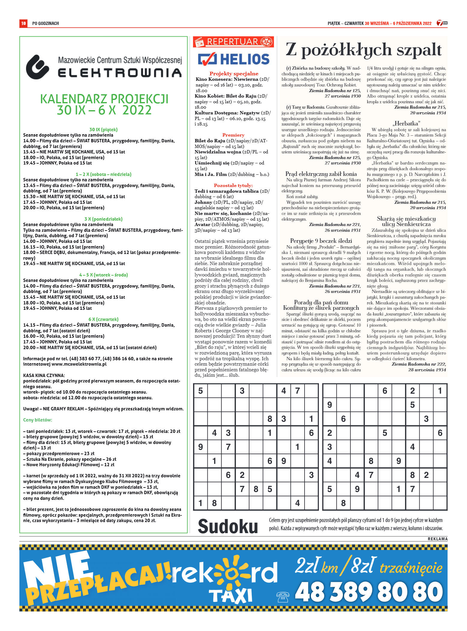 Tygodnik "7 Dni" nr 835 z dn. 30.09.2022 r. - strona 10