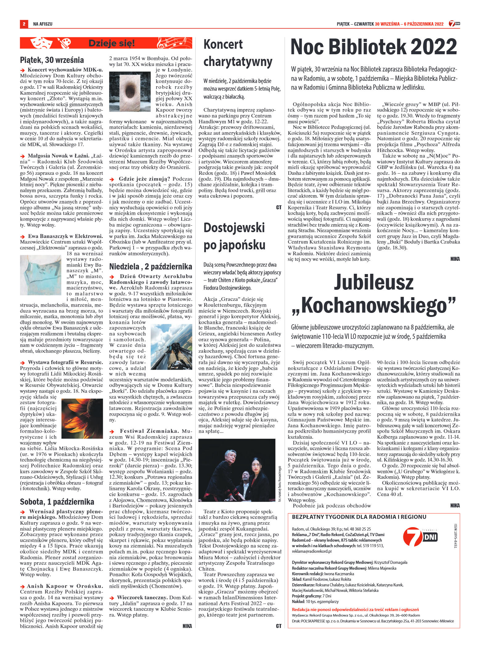 Tygodnik "7 Dni" nr 835 z dn. 30.09.2022 r. - strona 2