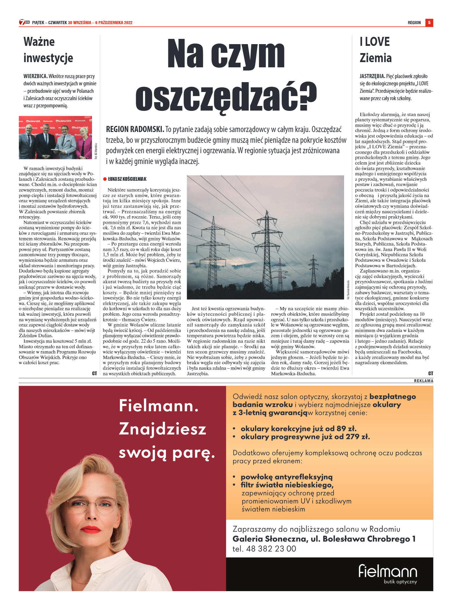 Tygodnik "7 Dni" nr 835 z dn. 30.09.2022 r. - strona 5