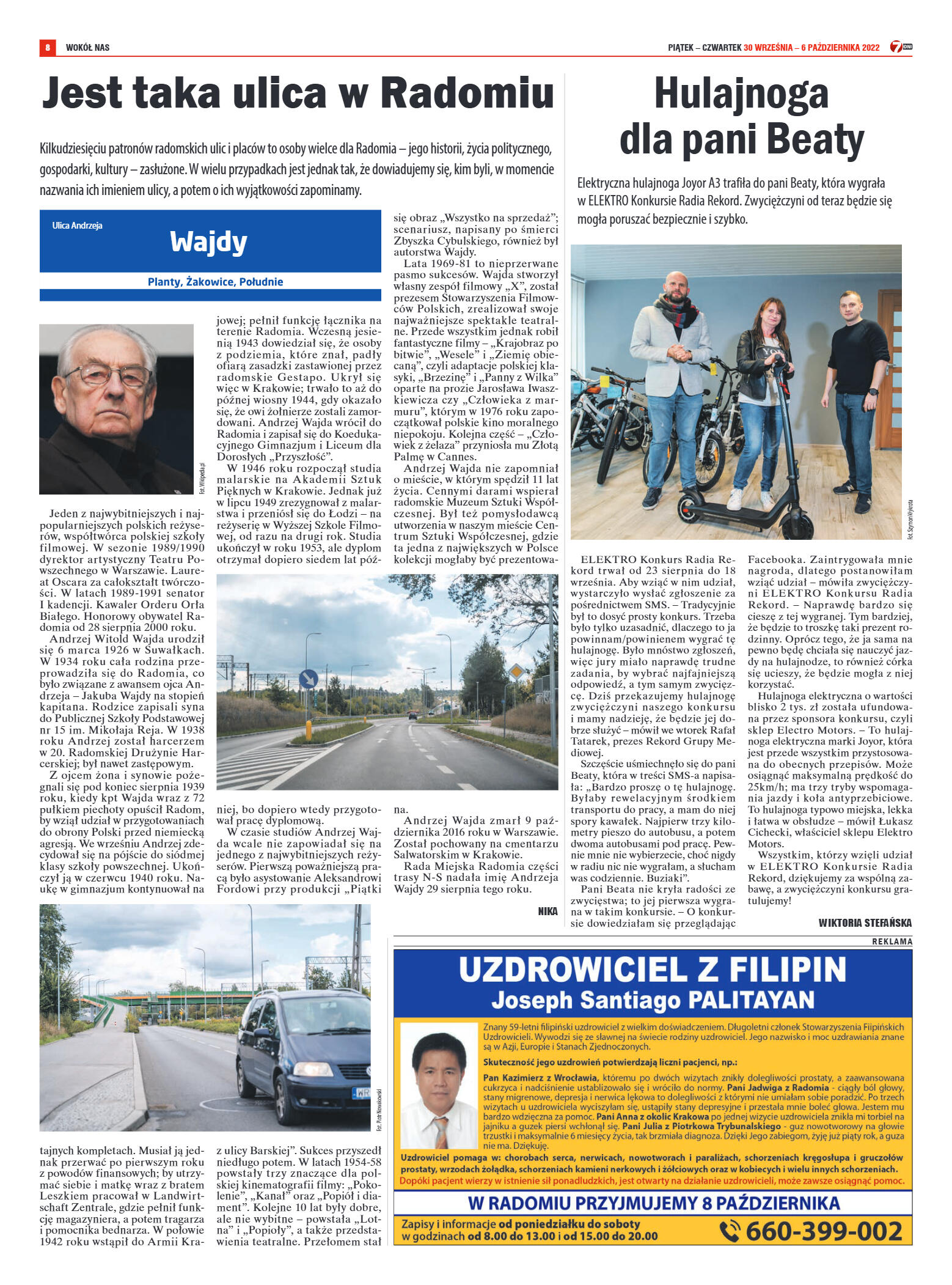 Tygodnik "7 Dni" nr 835 z dn. 30.09.2022 r. - strona 8