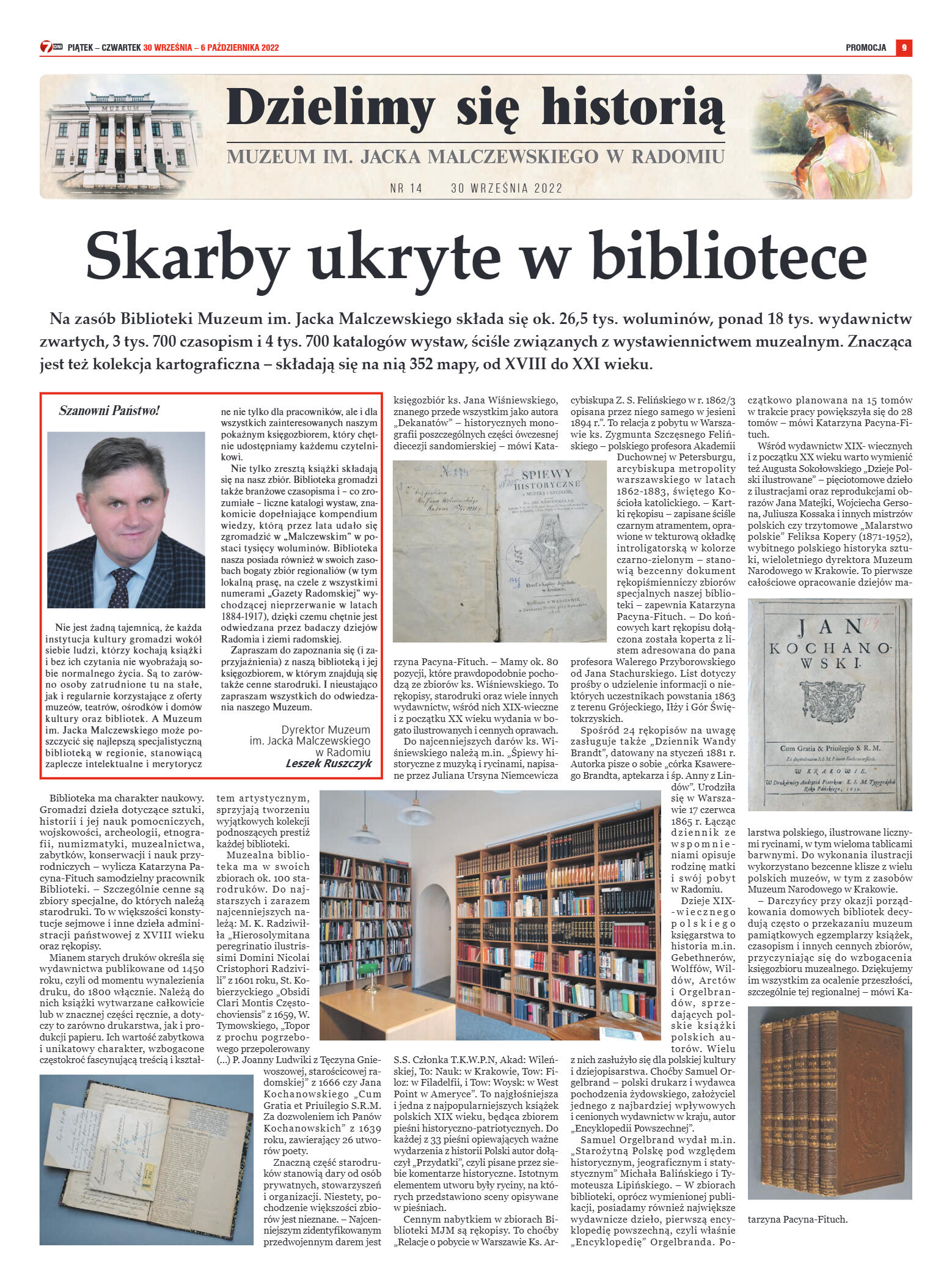 Tygodnik "7 Dni" nr 835 z dn. 30.09.2022 r. - strona 9