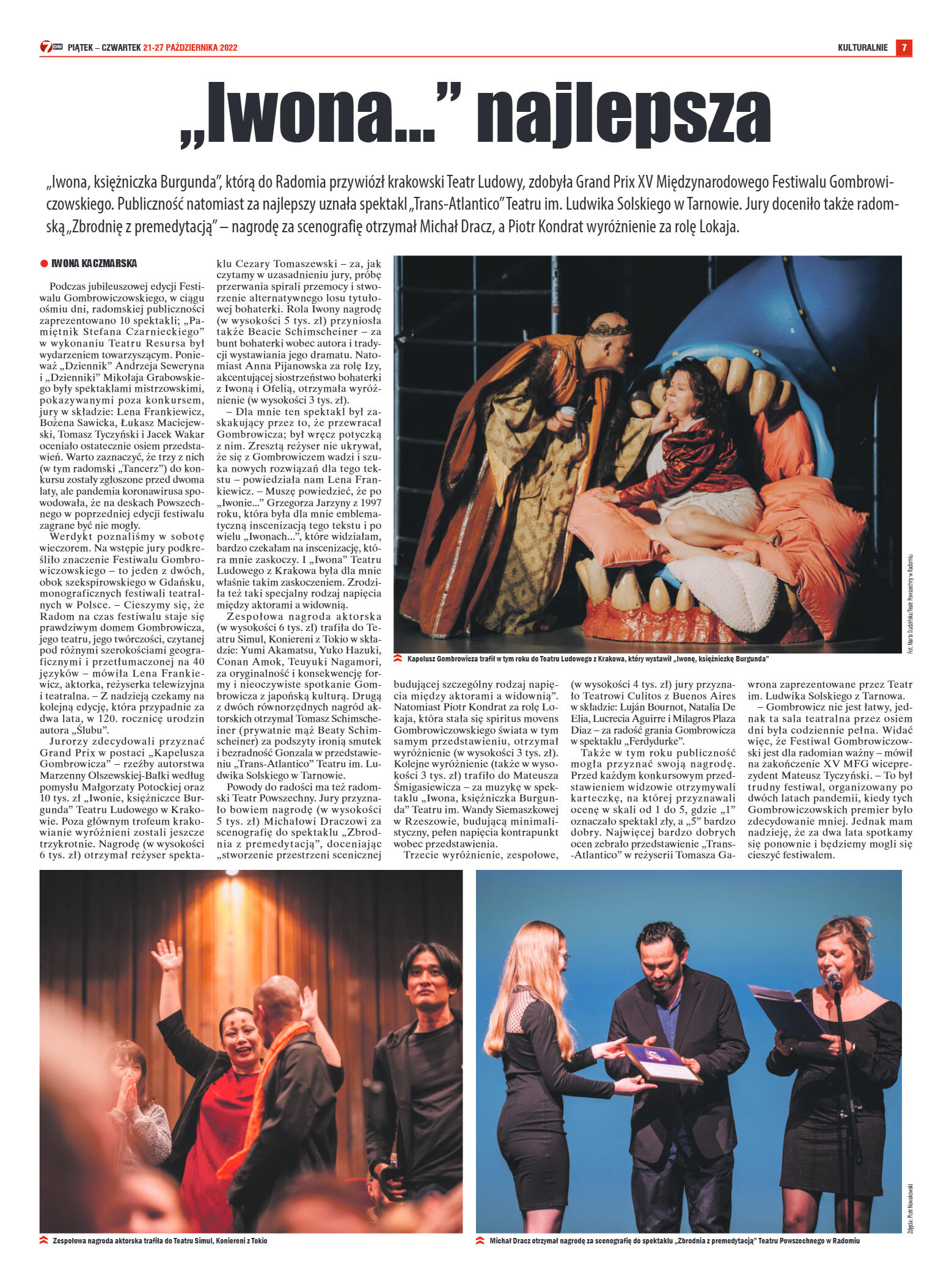 Tygodnik "7 Dni" nr 838 z dn. 21.10.2022 r. - strona 11