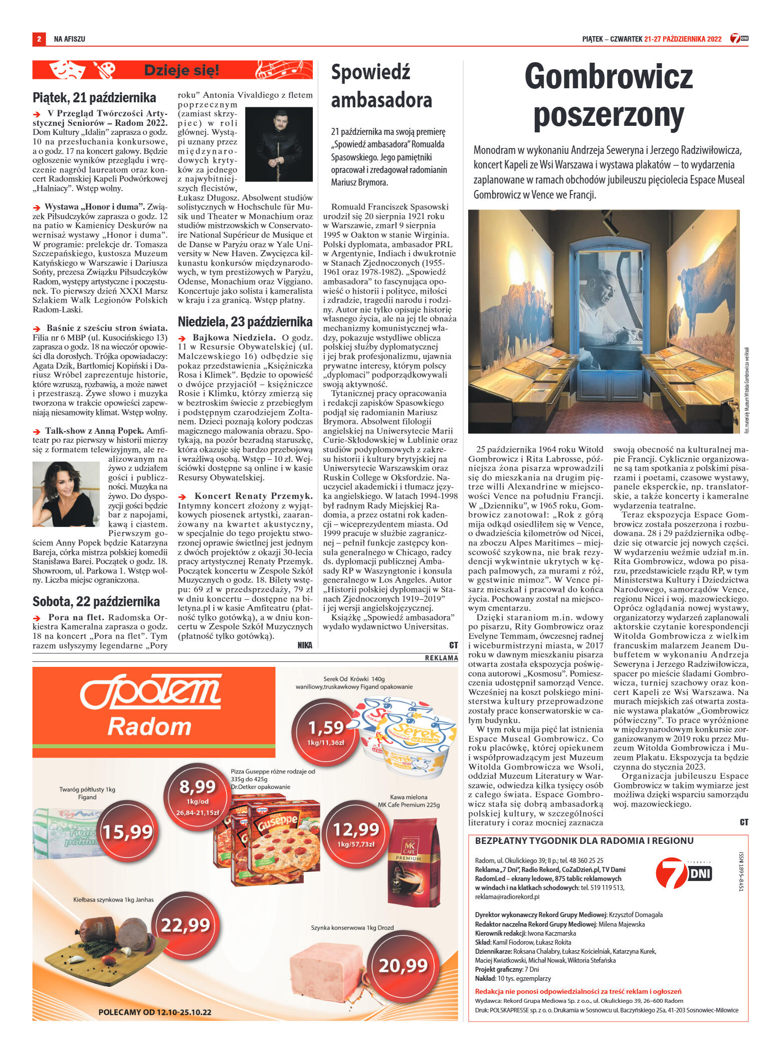 Tygodnik "7 Dni" nr 838 z dn. 21.10.2022 r. - strona 2
