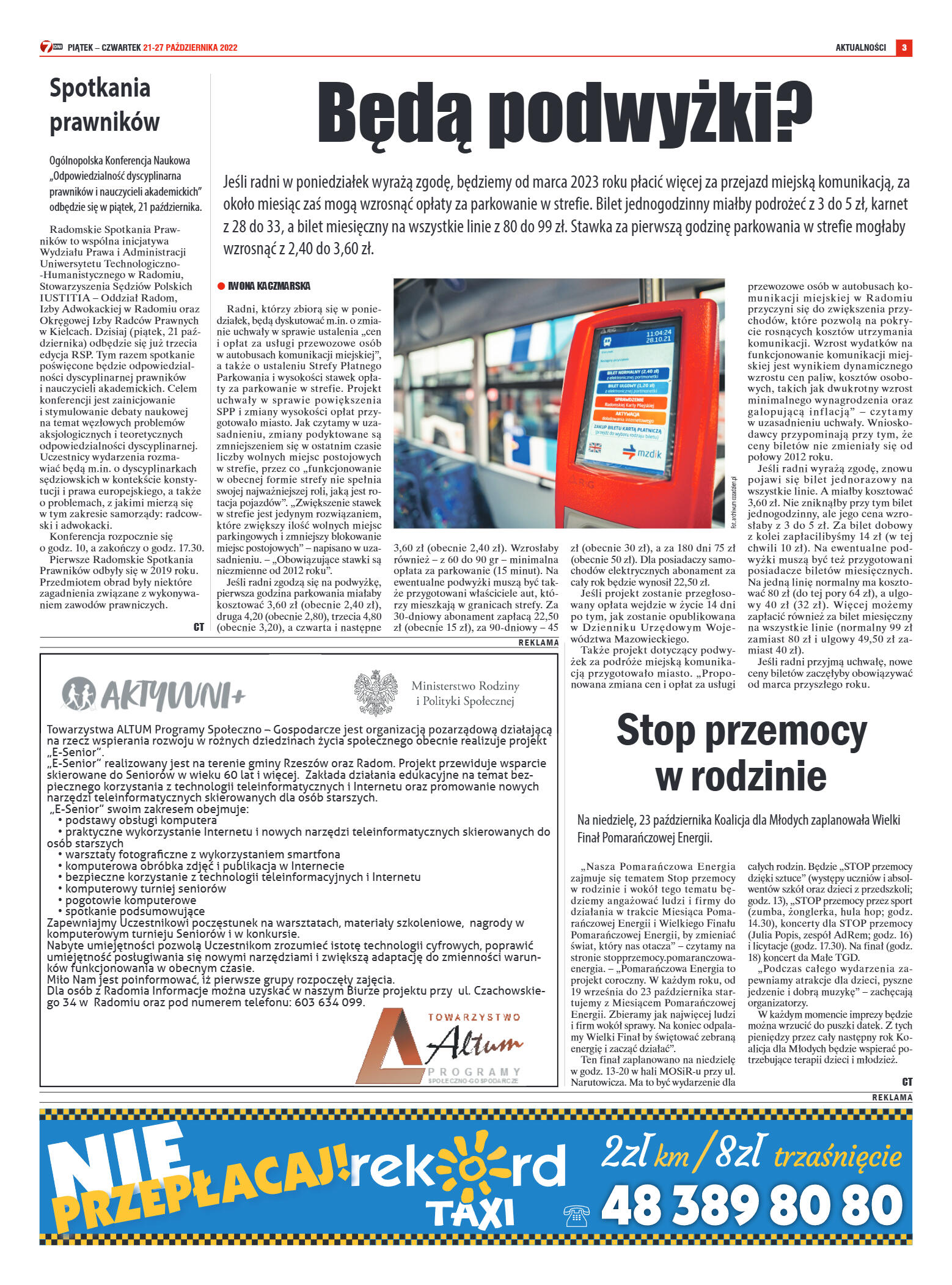 Tygodnik "7 Dni" nr 838 z dn. 21.10.2022 r. - strona 3