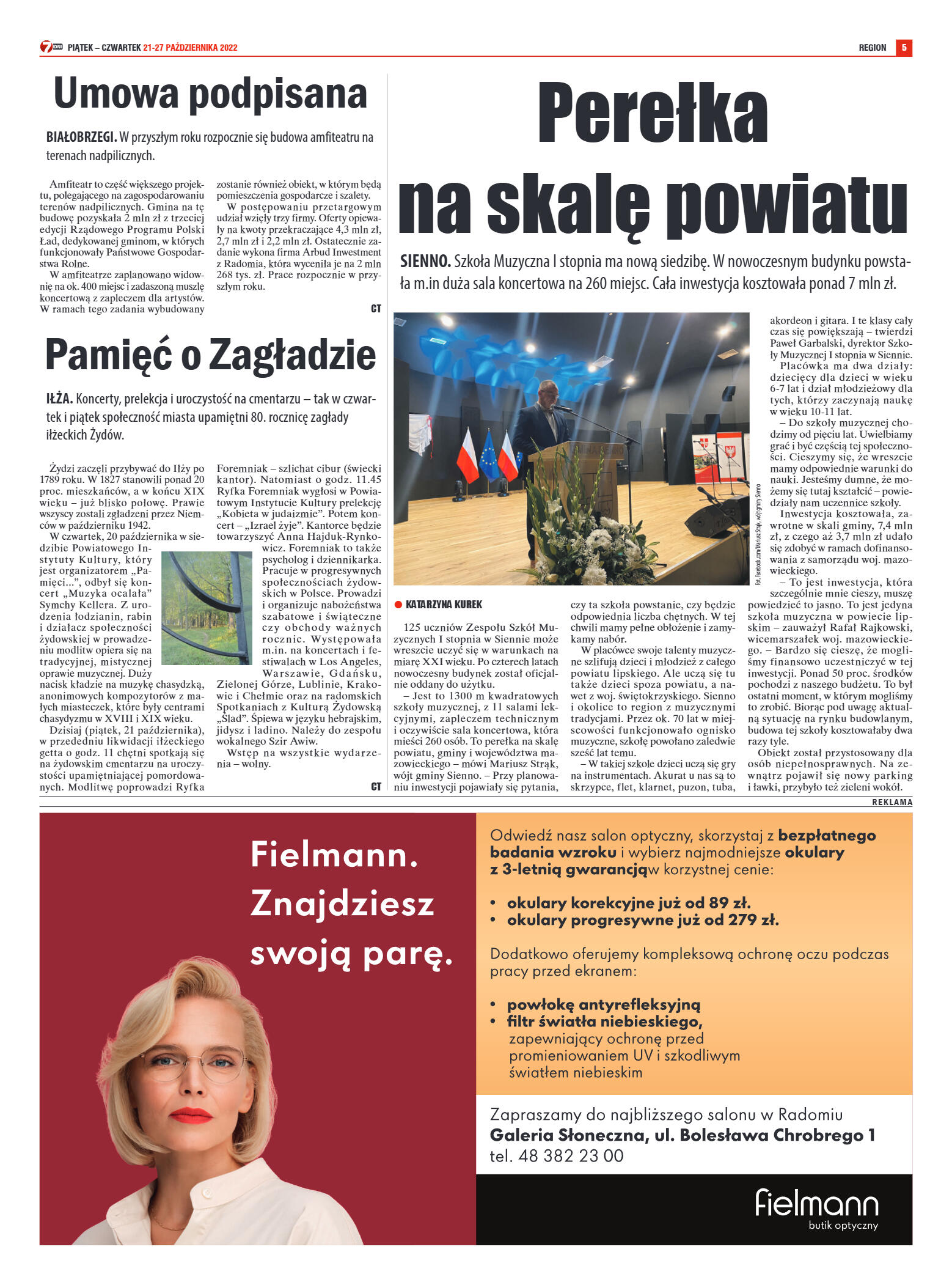 Tygodnik "7 Dni" nr 838 z dn. 21.10.2022 r. - strona 5