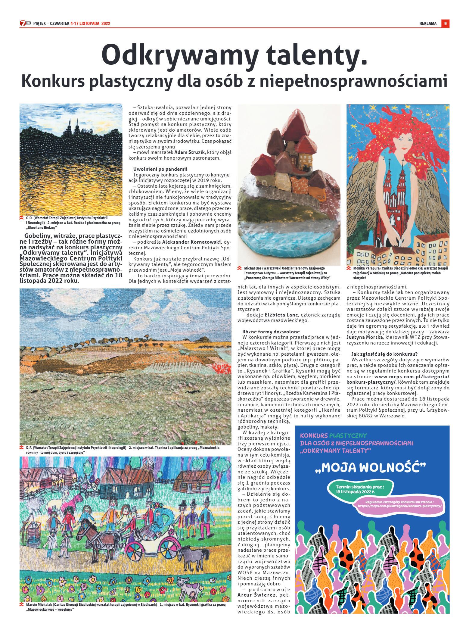 Tygodnik "7 Dni" nr 840 z dn. 04.11.2022 r. - strona 10