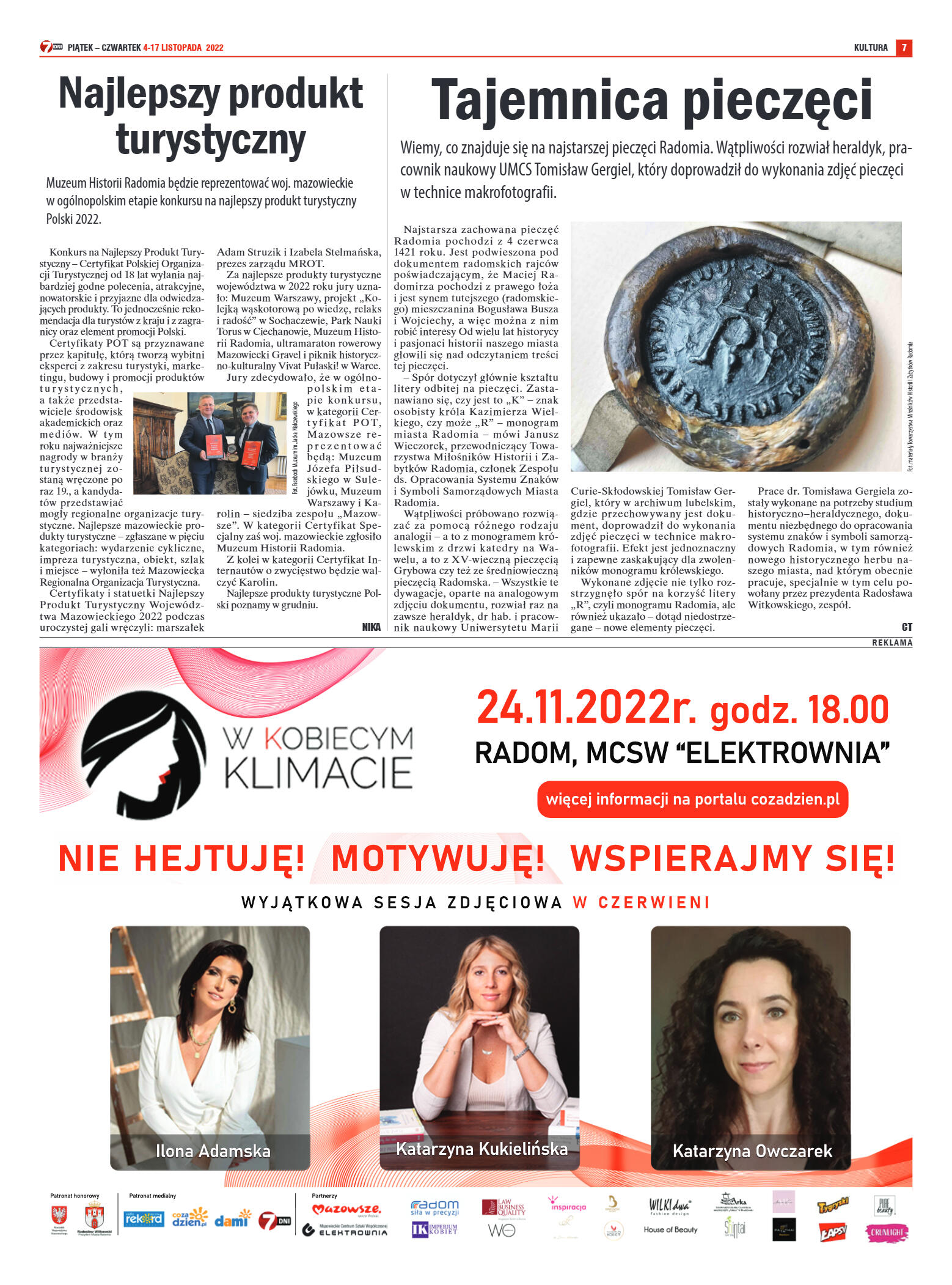 Tygodnik "7 Dni" nr 840 z dn. 04.11.2022 r. - strona 17