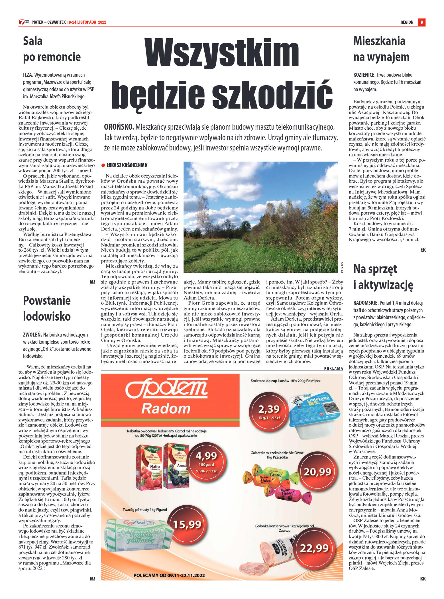 Tygodnik "7 Dni" nr 841 z dn. 18.11.2022 r. - strona 9