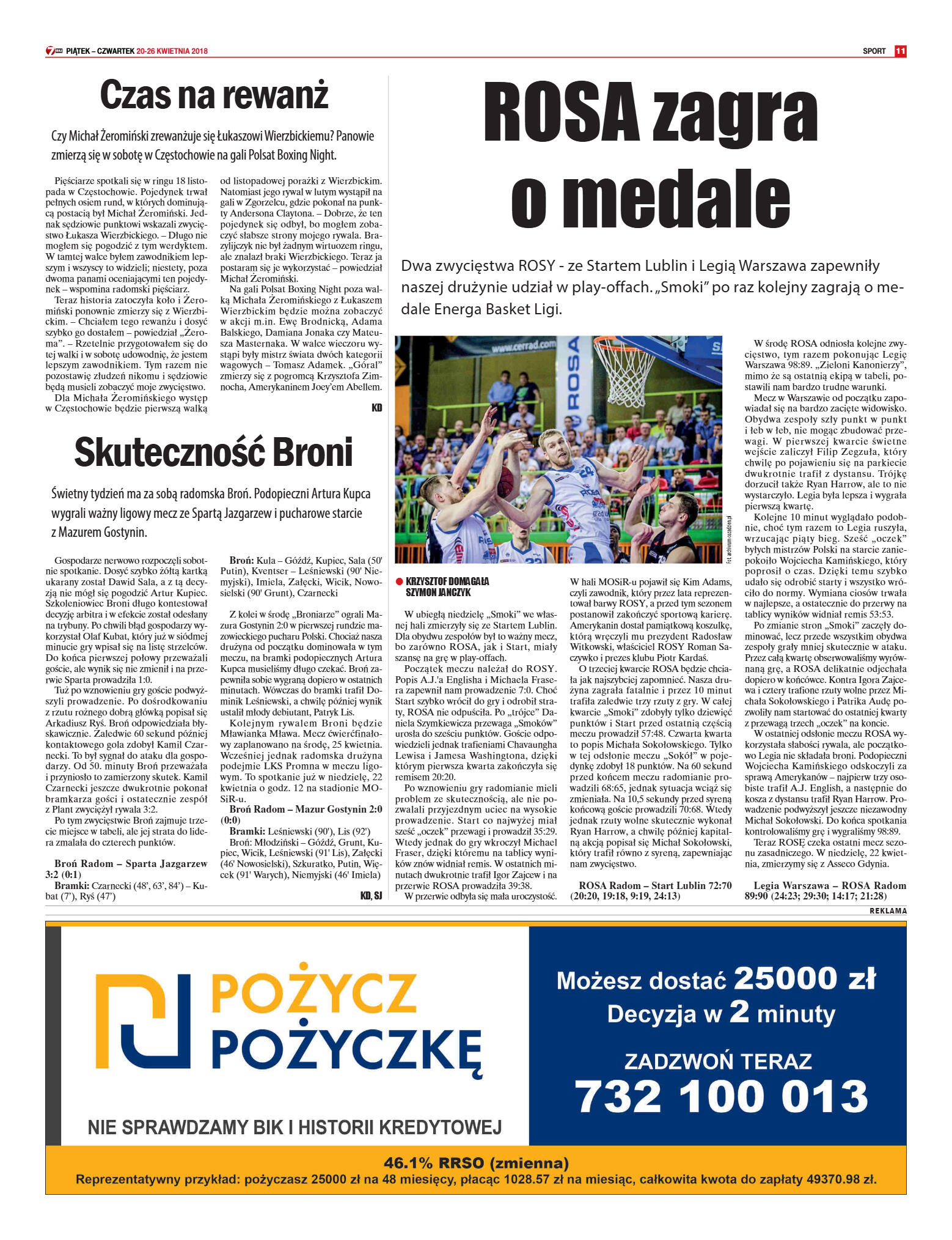 Tygodnik "7 Dni" nr 632 z dn. 20.04.2018 - strona 11