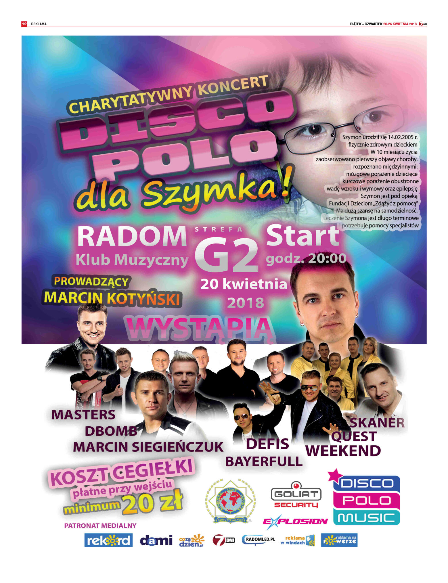 Tygodnik "7 Dni" nr 632 z dn. 20.04.2018 - strona 12