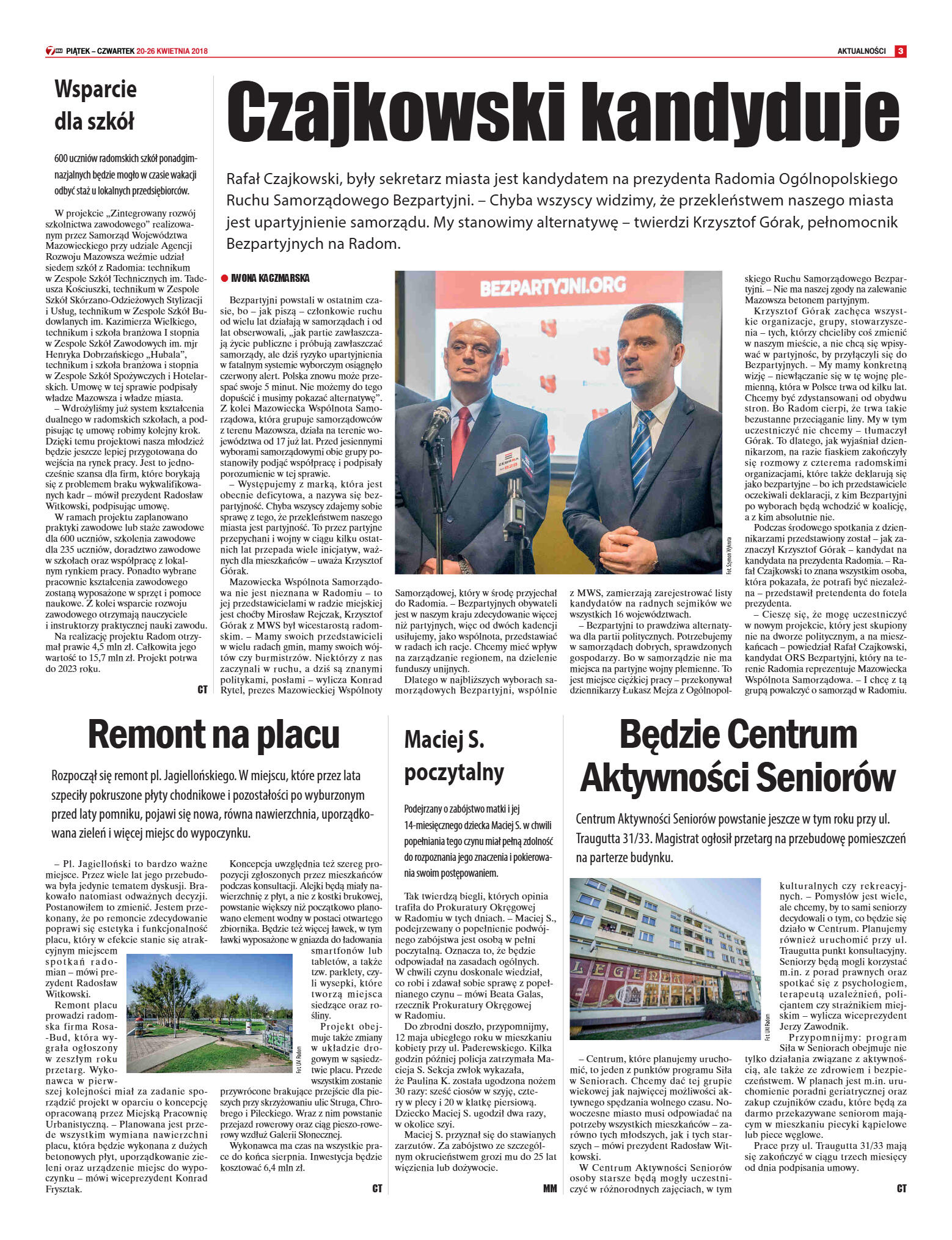 Tygodnik "7 Dni" nr 632 z dn. 20.04.2018 - strona 3