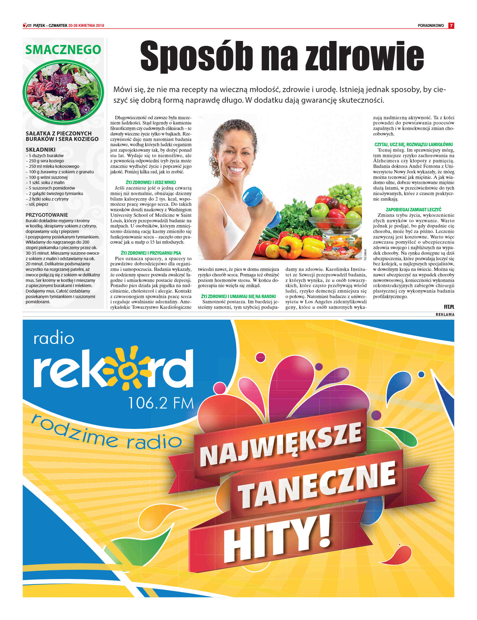 Tygodnik "7 Dni" nr 632 z dn. 20.04.2018 - strona 7