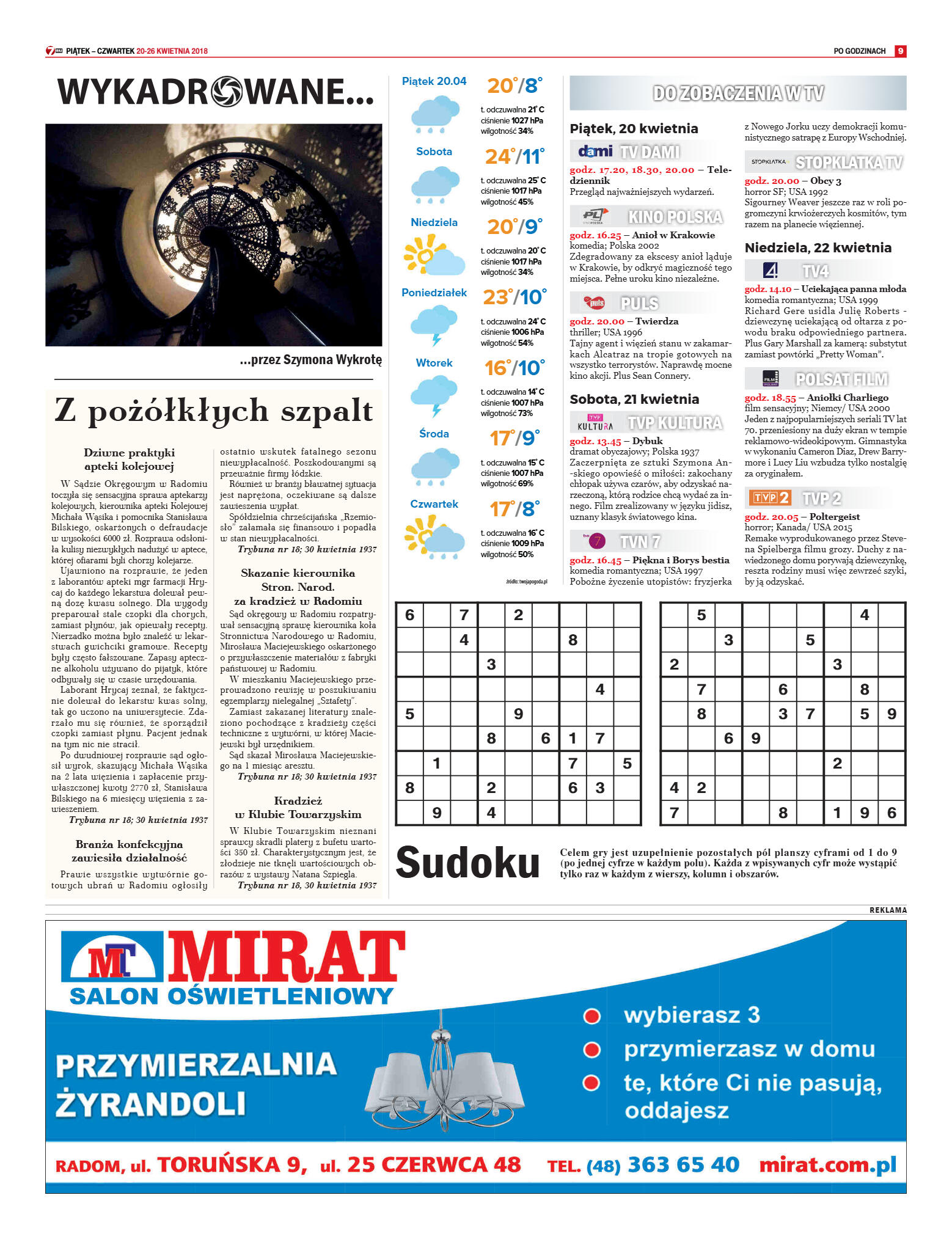 Tygodnik "7 Dni" nr 632 z dn. 20.04.2018 - strona 9