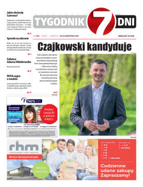 Tygodnik "7 Dni" nr 632 z dn. 20.04.2018 - strona 1