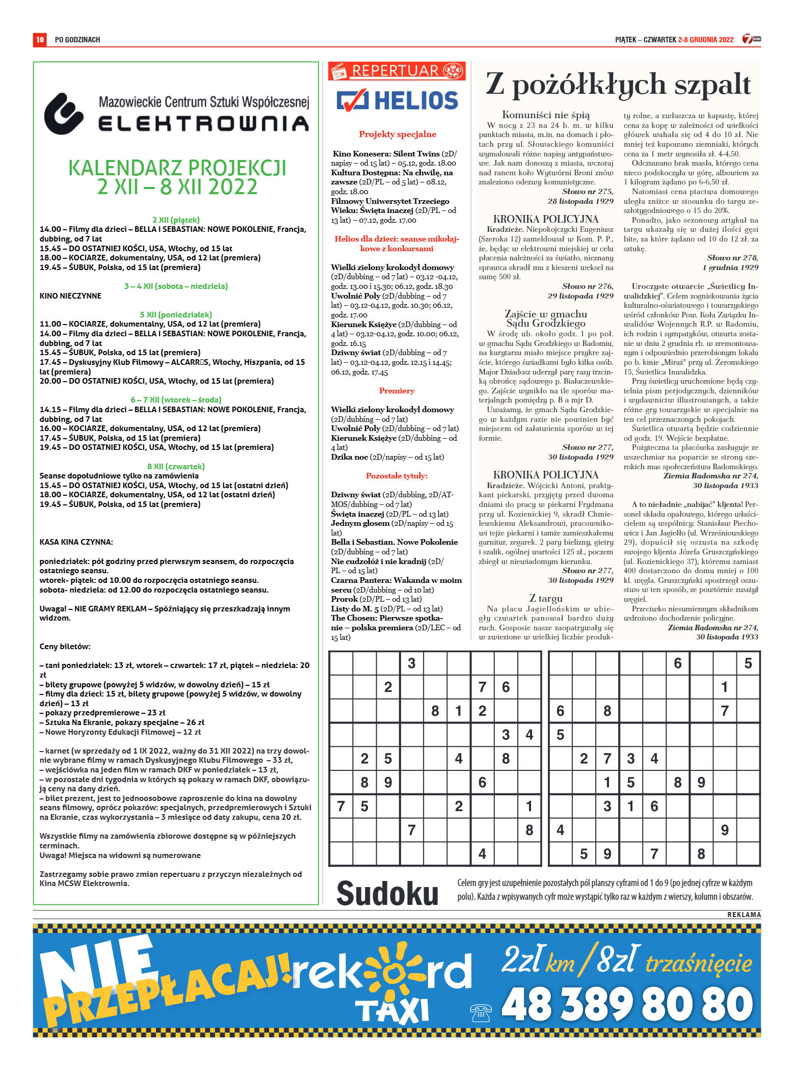 Tygodnik "7 Dni" nr 843 z dn. 2.12.2022 r. - strona 10