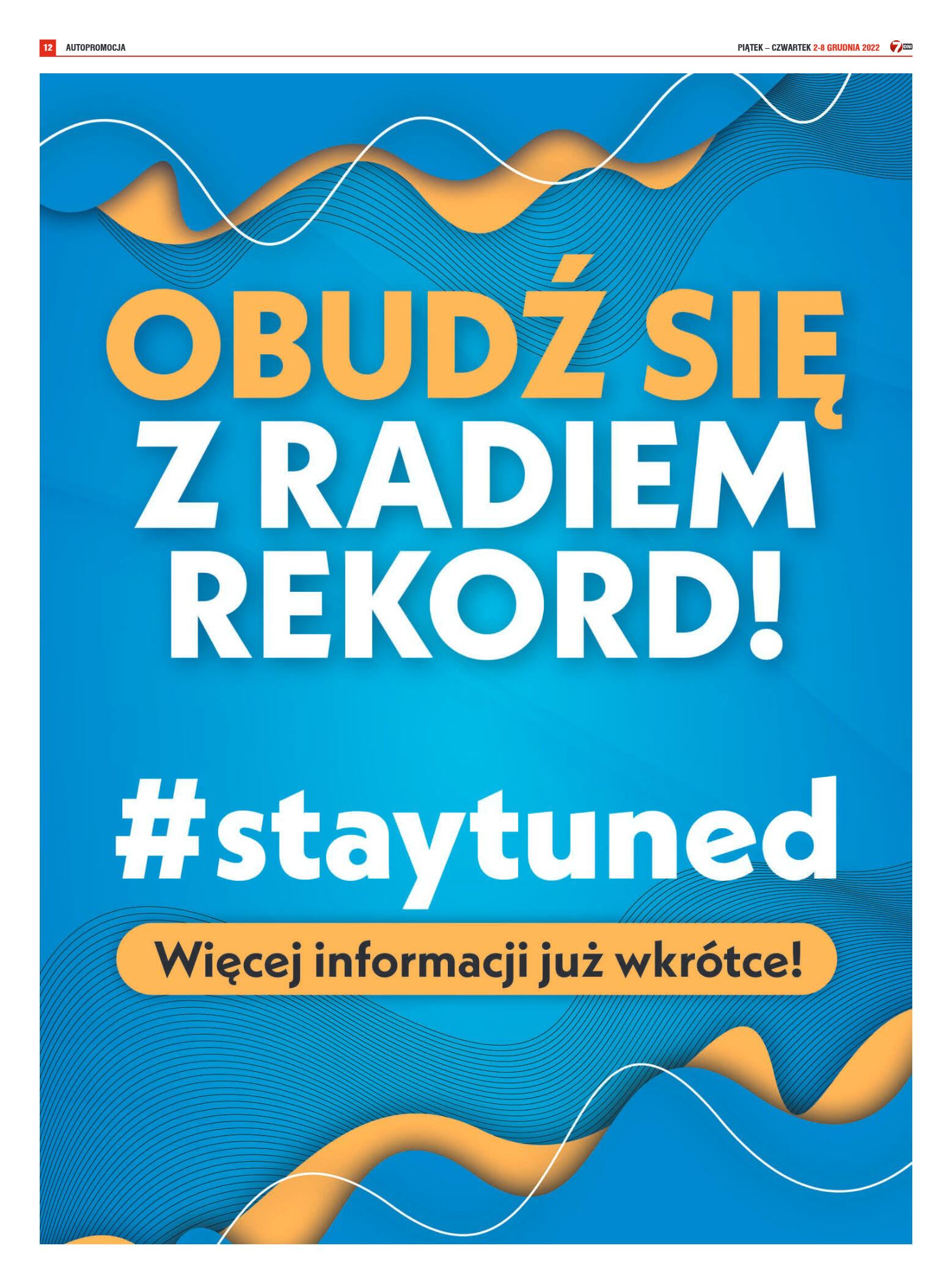 Tygodnik "7 Dni" nr 843 z dn. 2.12.2022 r. - strona 12