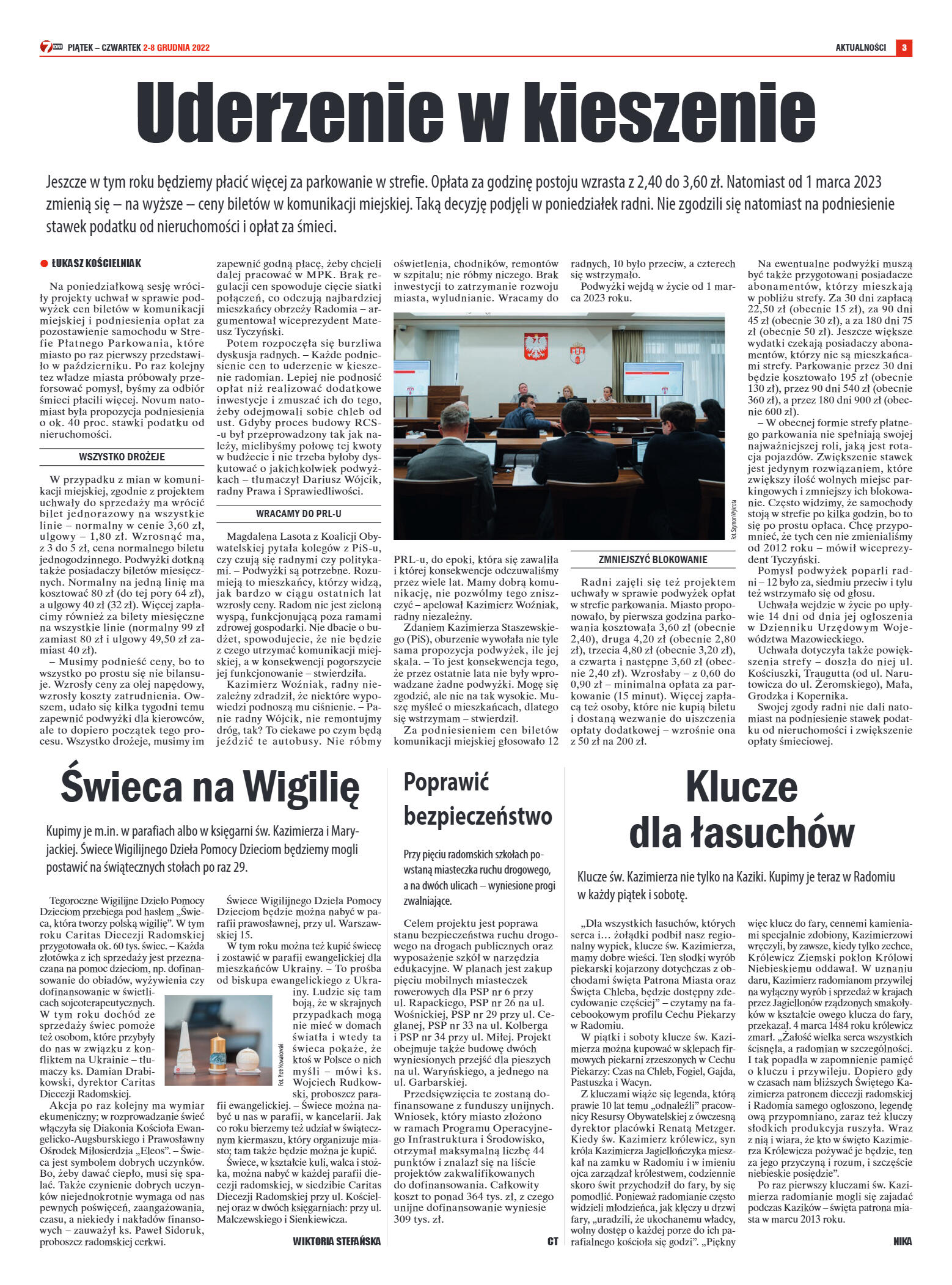 Tygodnik "7 Dni" nr 843 z dn. 2.12.2022 r. - strona 3