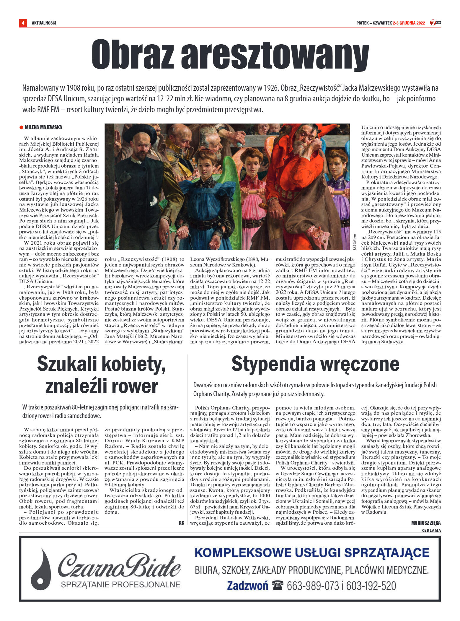 Tygodnik "7 Dni" nr 843 z dn. 2.12.2022 r. - strona 4