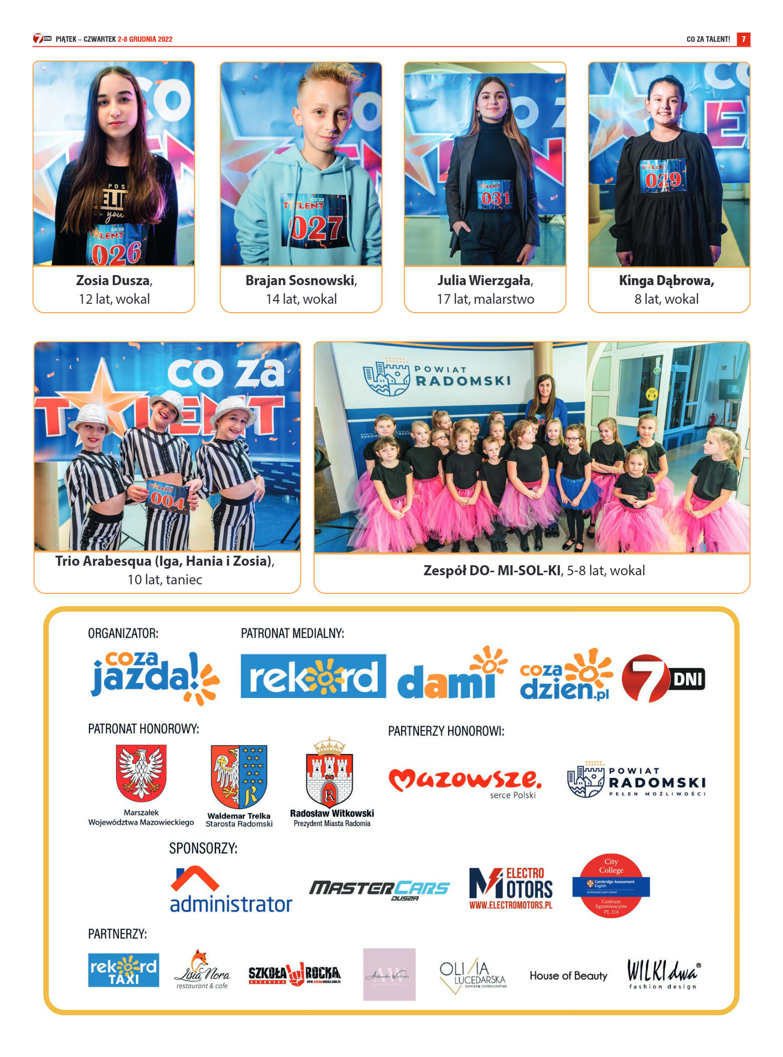 Tygodnik "7 Dni" nr 843 z dn. 2.12.2022 r. - strona 7