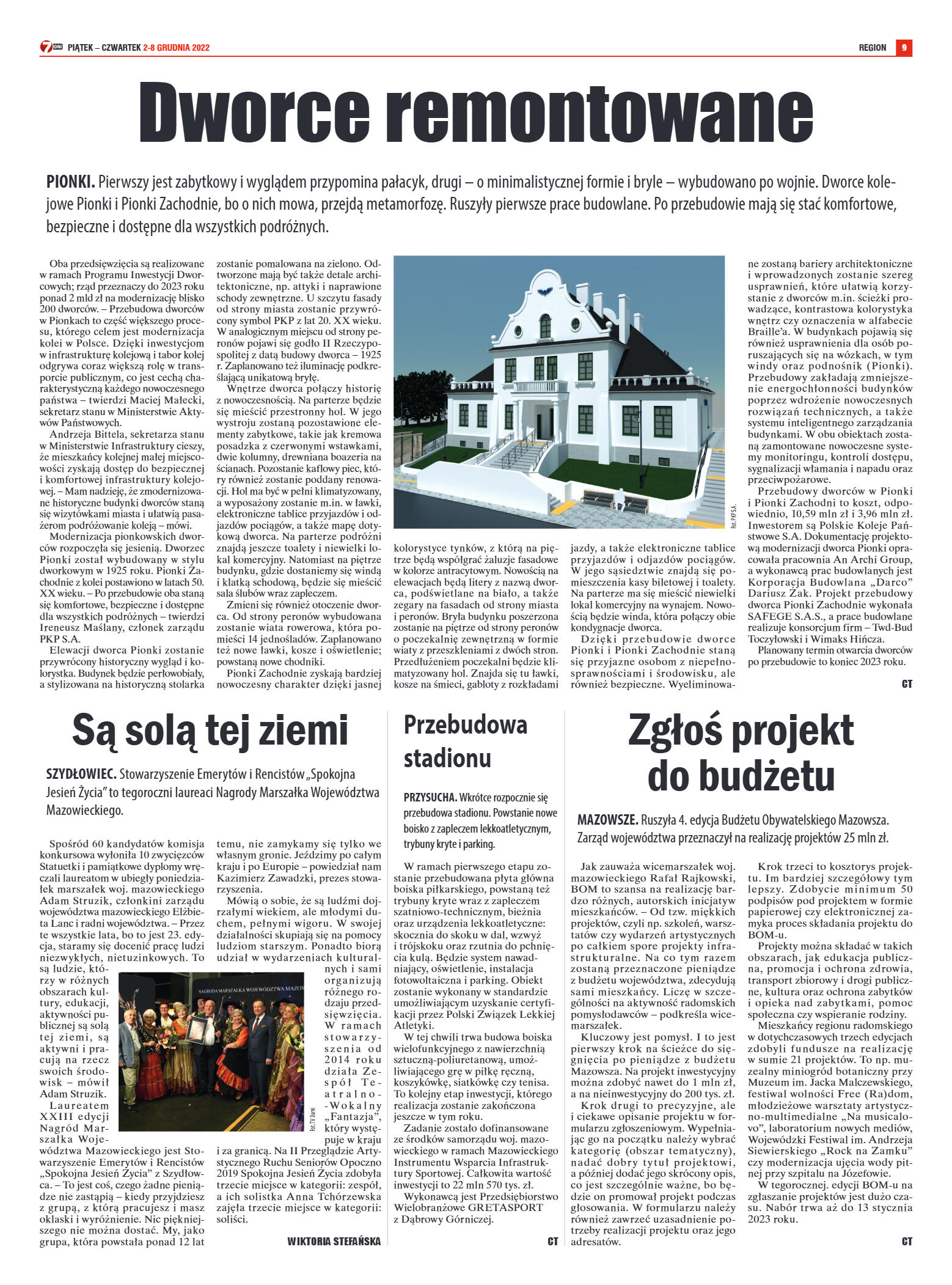 Tygodnik "7 Dni" nr 843 z dn. 2.12.2022 r. - strona 9