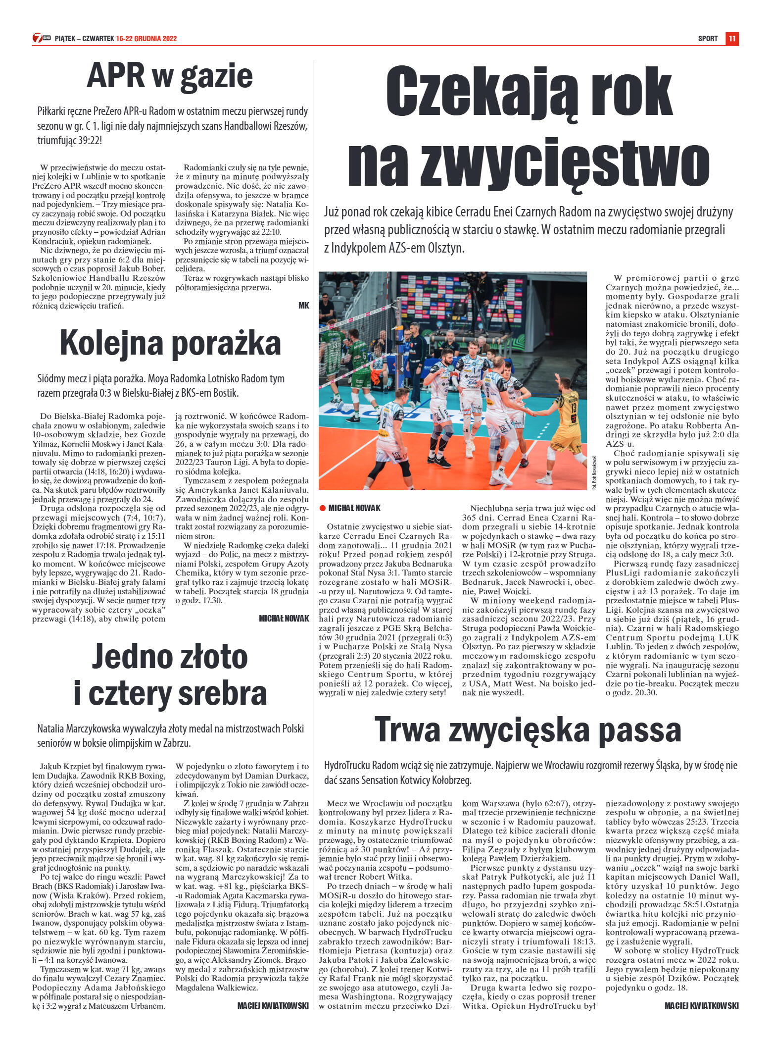 Tygodnik "7 Dni" nr 845 z dn. 16.12.2022 r. - strona 11