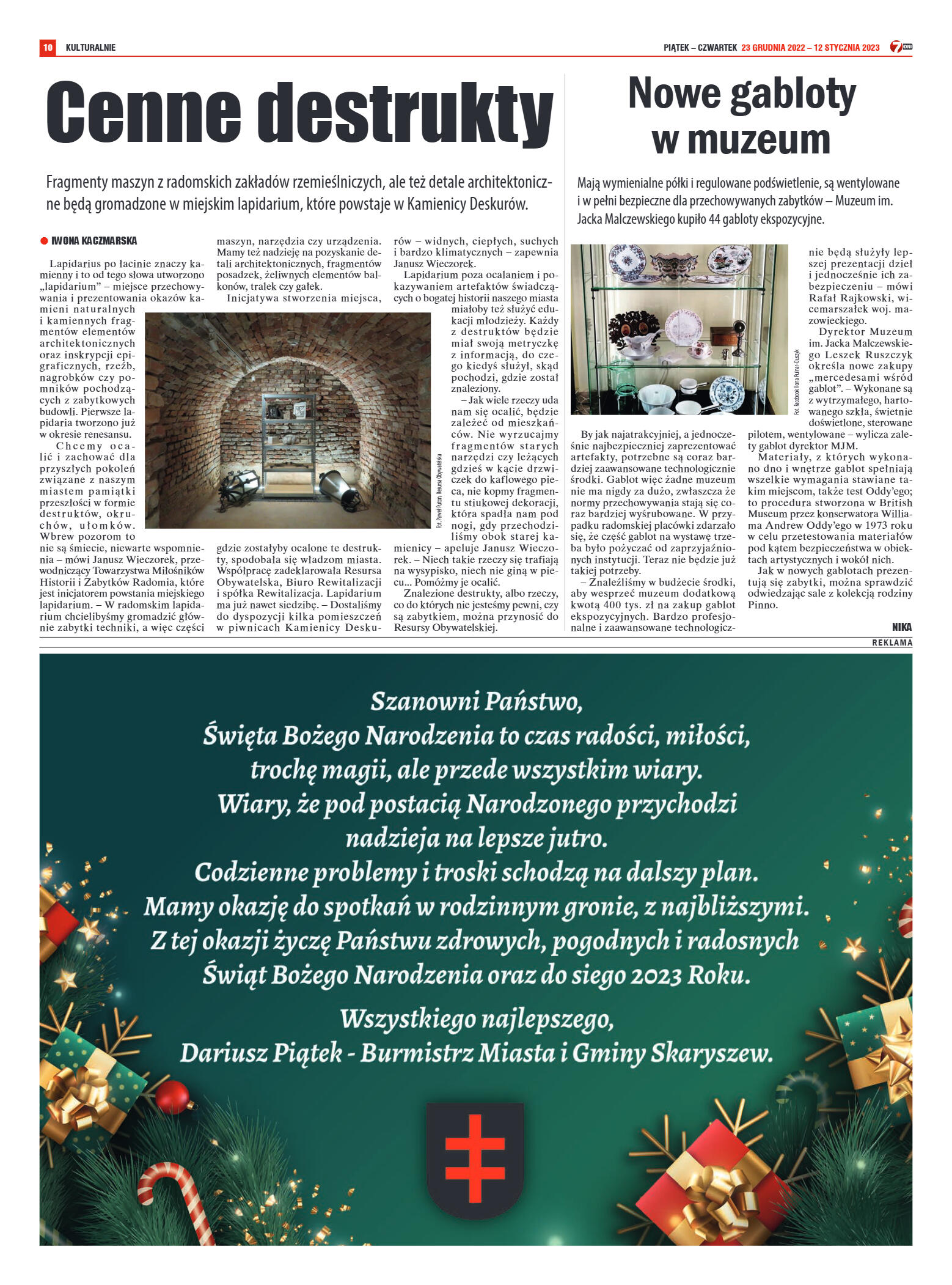 Tygodnik "7 Dni" nr 846 z dn. 23.12.2022 r. - strona 10