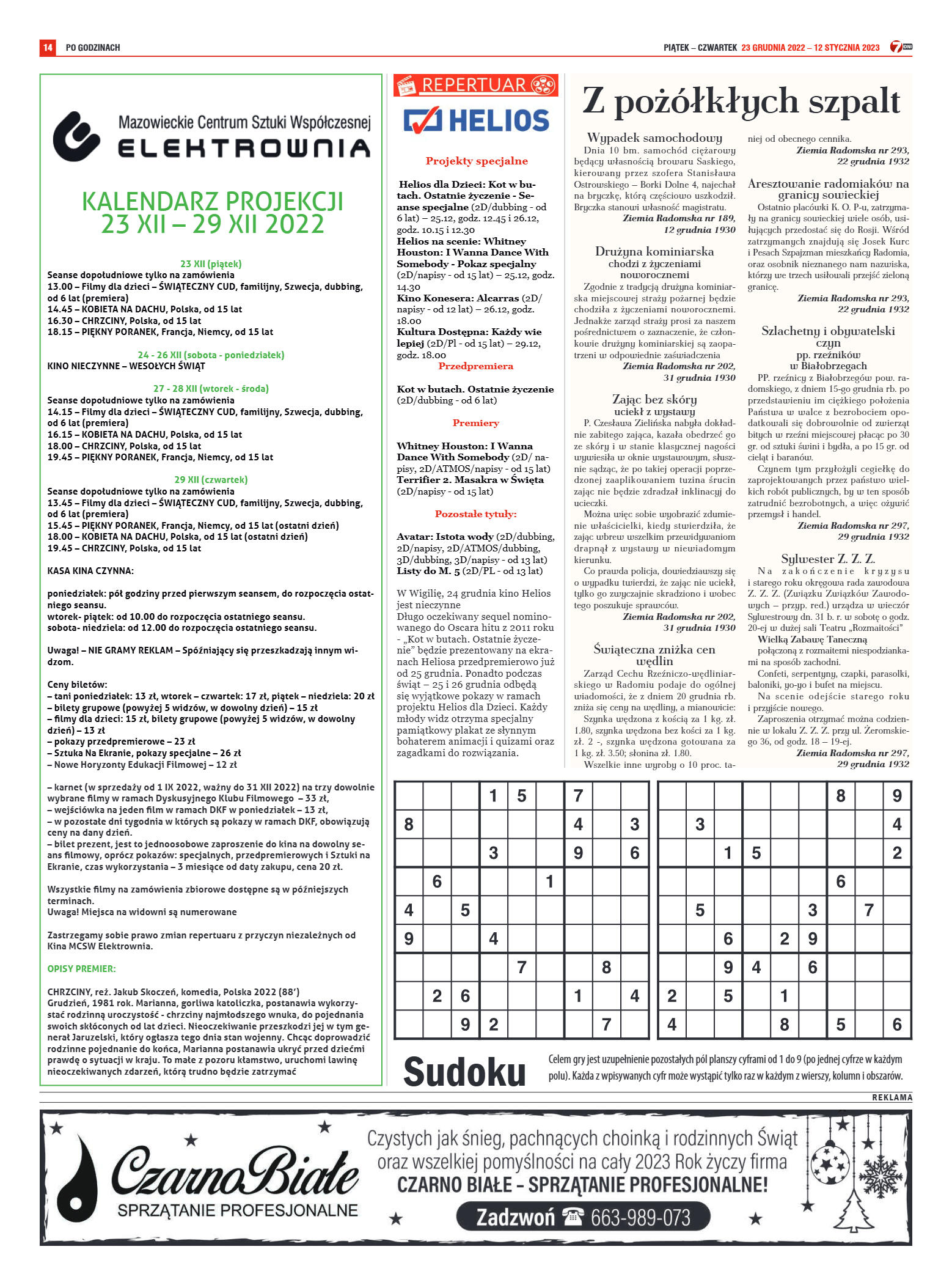 Tygodnik "7 Dni" nr 846 z dn. 23.12.2022 r. - strona 14