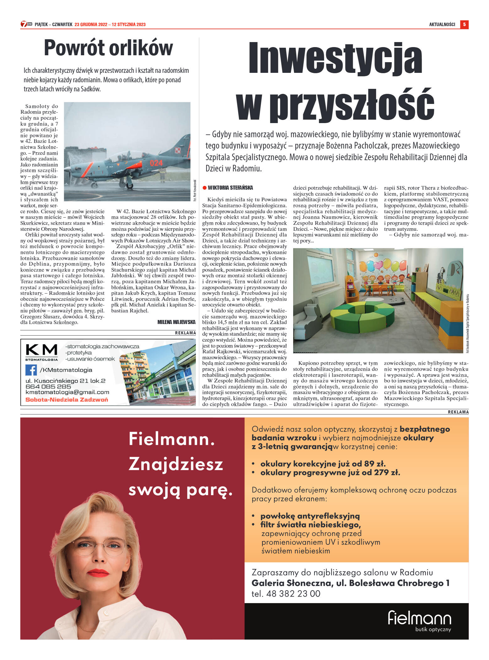 Tygodnik "7 Dni" nr 846 z dn. 23.12.2022 r. - strona 5