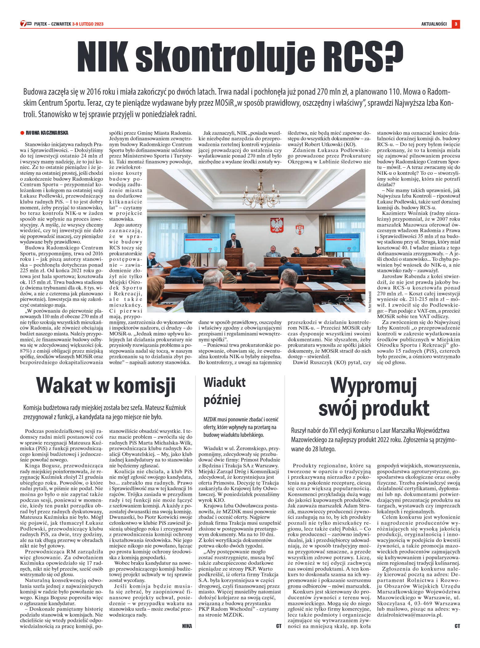 Tygodnik "7 Dni" nr 850 z dn. 03.02.2023 r. - strona 3