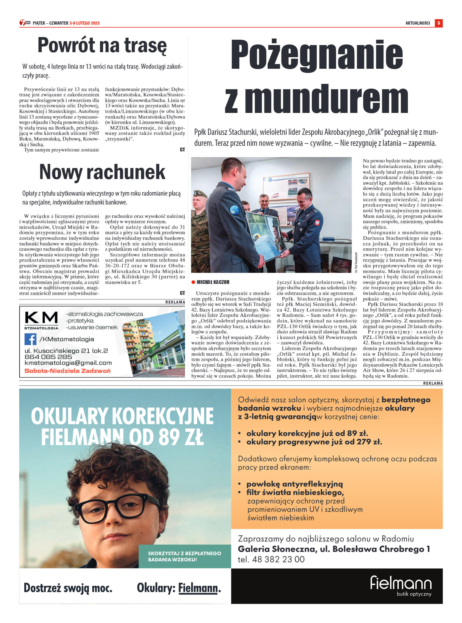 Tygodnik "7 Dni" nr 850 z dn. 03.02.2023 r. - strona 5