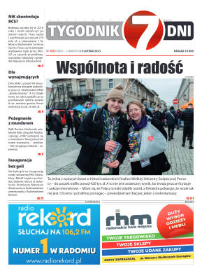 Tygodnik "7 Dni" nr 850 z dn. 03.02.2023 r. - strona 1