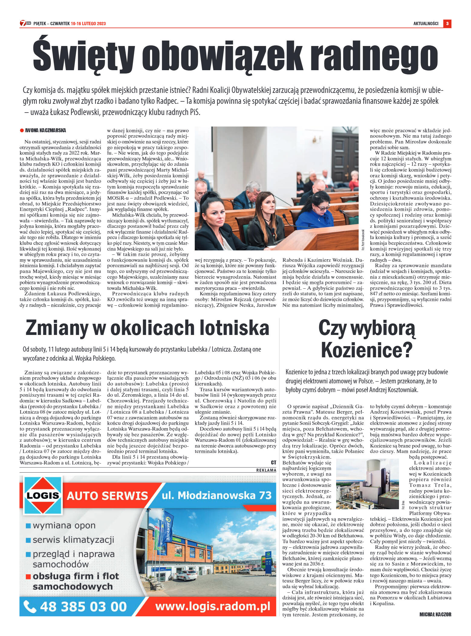 Tygodnik "7 Dni" nr 851 z dn. 10.02.2023 r. - strona 3