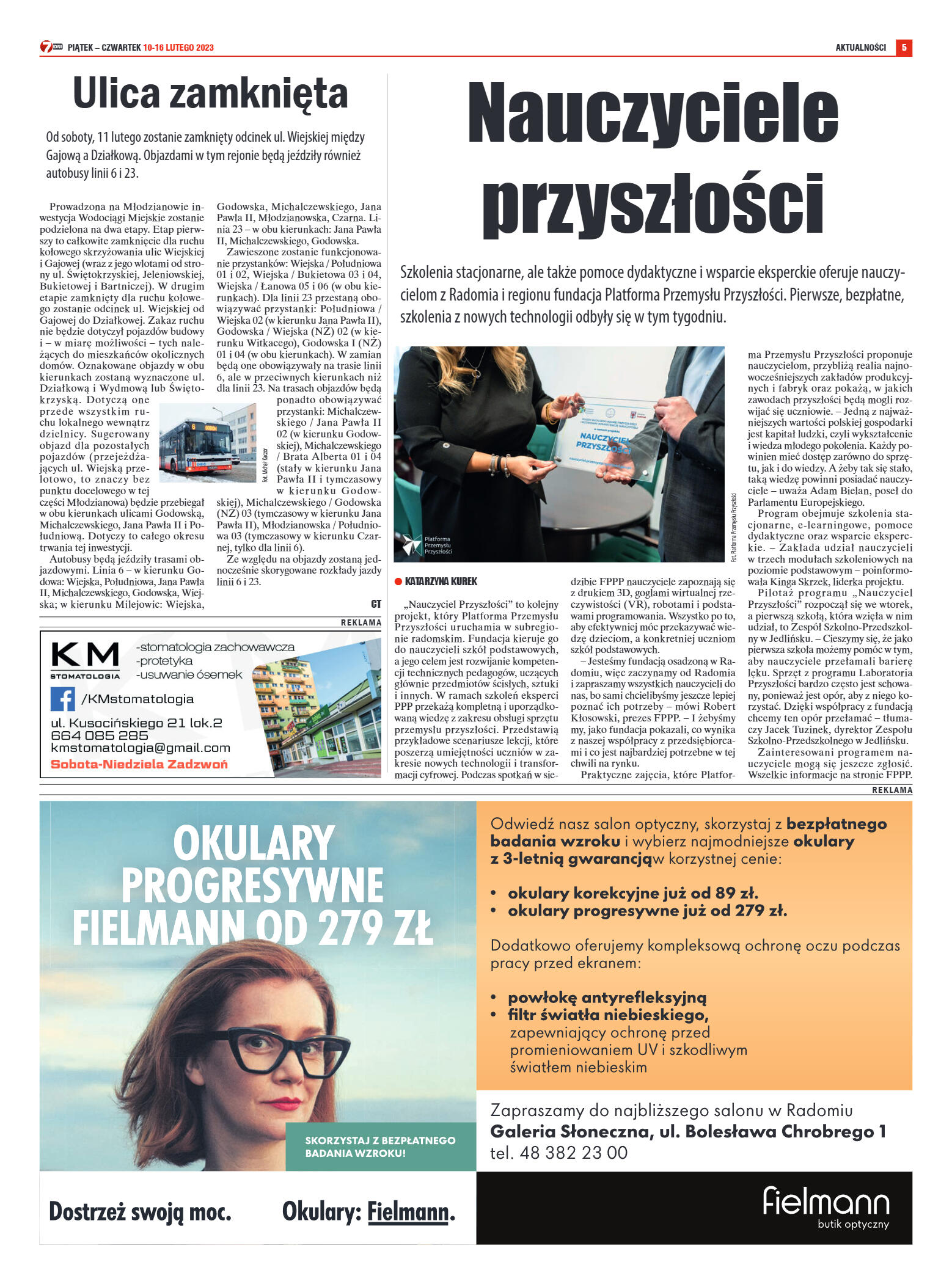 Tygodnik "7 Dni" nr 851 z dn. 10.02.2023 r. - strona 5