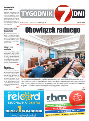 Tygodnik "7 Dni" nr 851 z dn. 10.02.2023 r. - strona 1