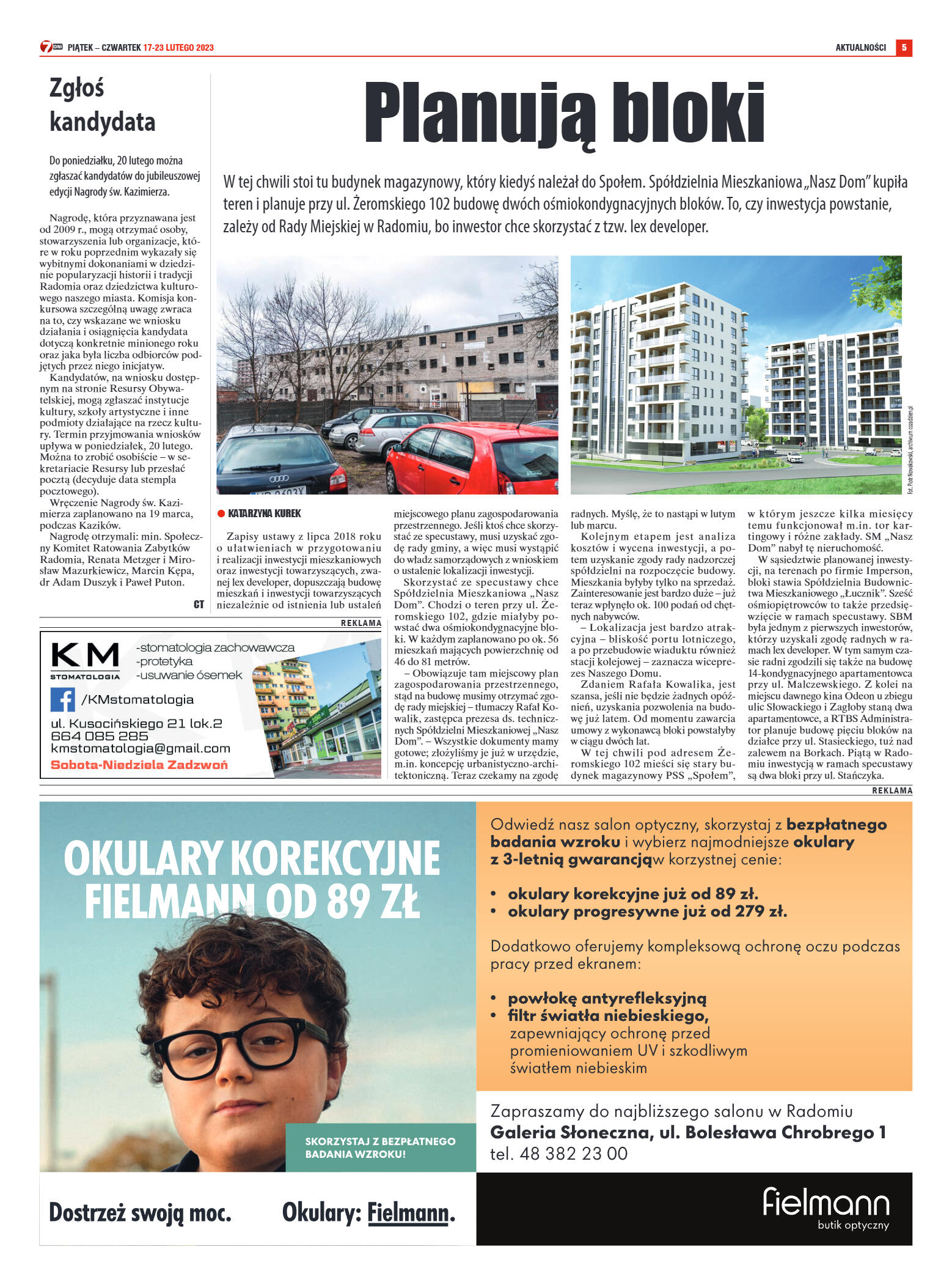 Tygodnik "7 Dni" nr 852 z dn. 17.02.2023 r. - strona 5