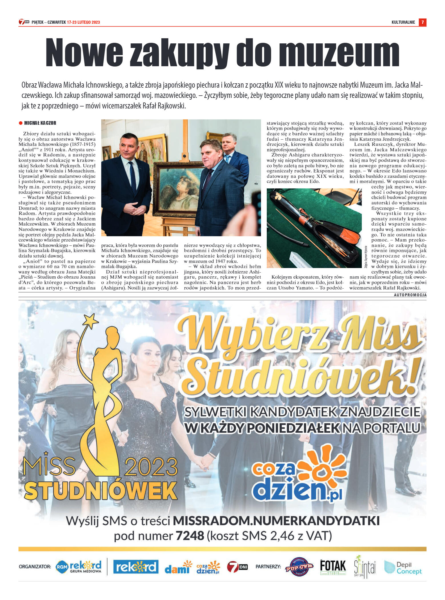 Tygodnik "7 Dni" nr 852 z dn. 17.02.2023 r. - strona 7