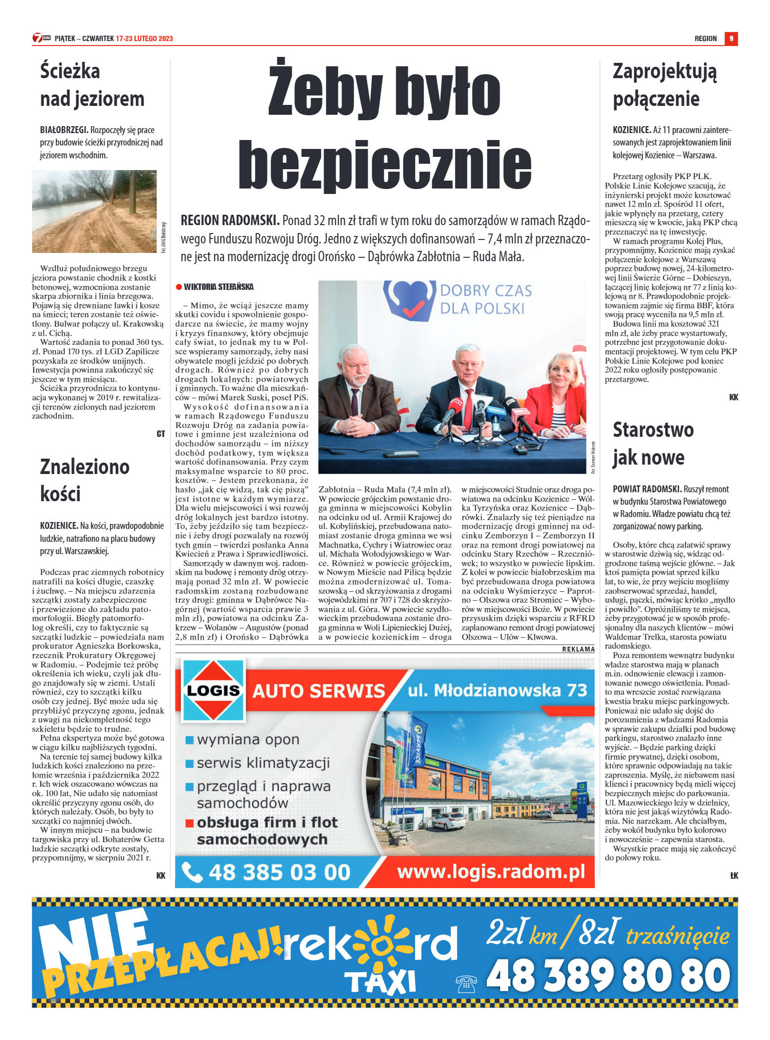 Tygodnik "7 Dni" nr 852 z dn. 17.02.2023 r. - strona 9