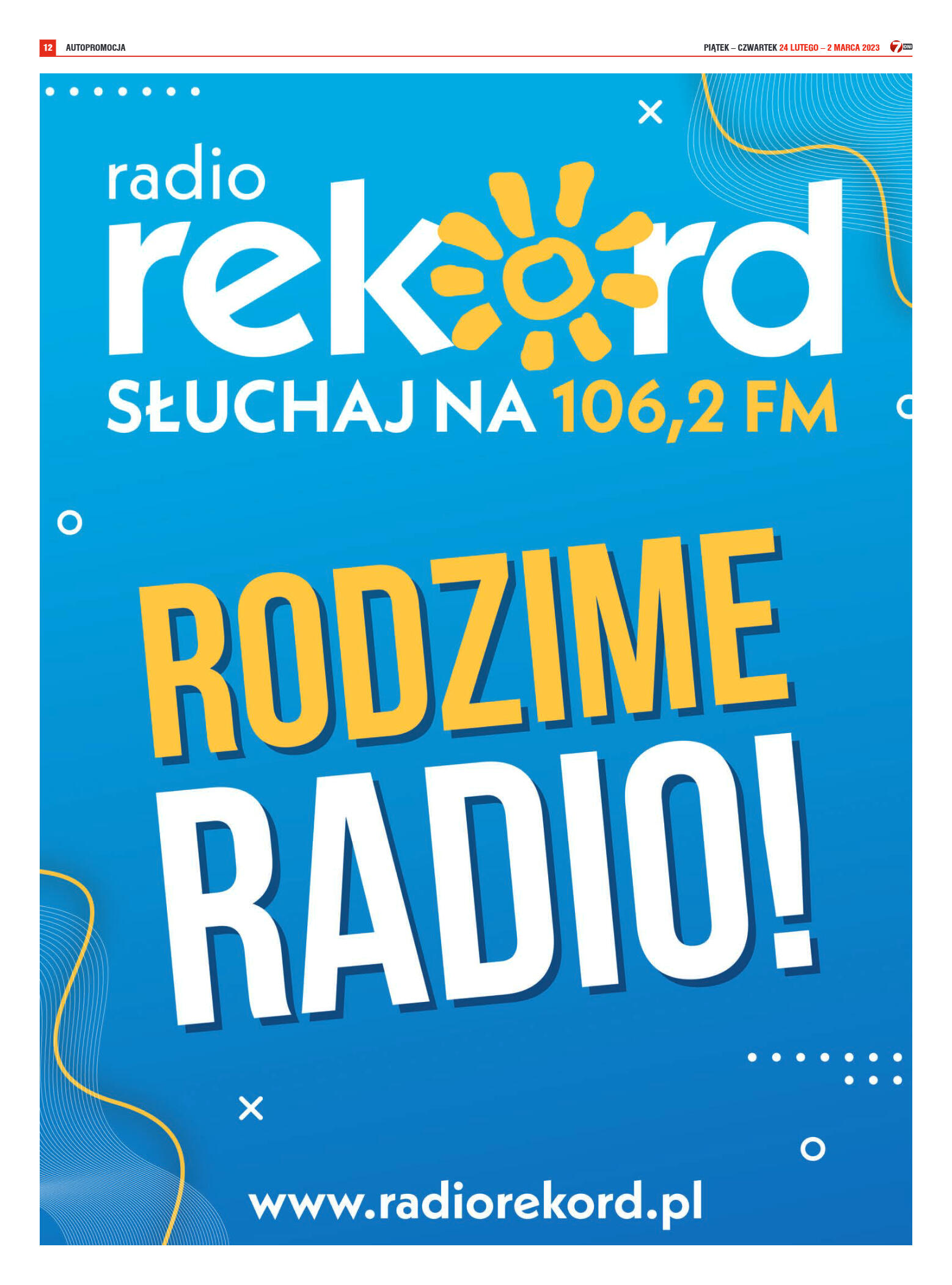 Tygodnik "7 Dni" nr 853 z dn. 24.02.2023 r. - strona 12